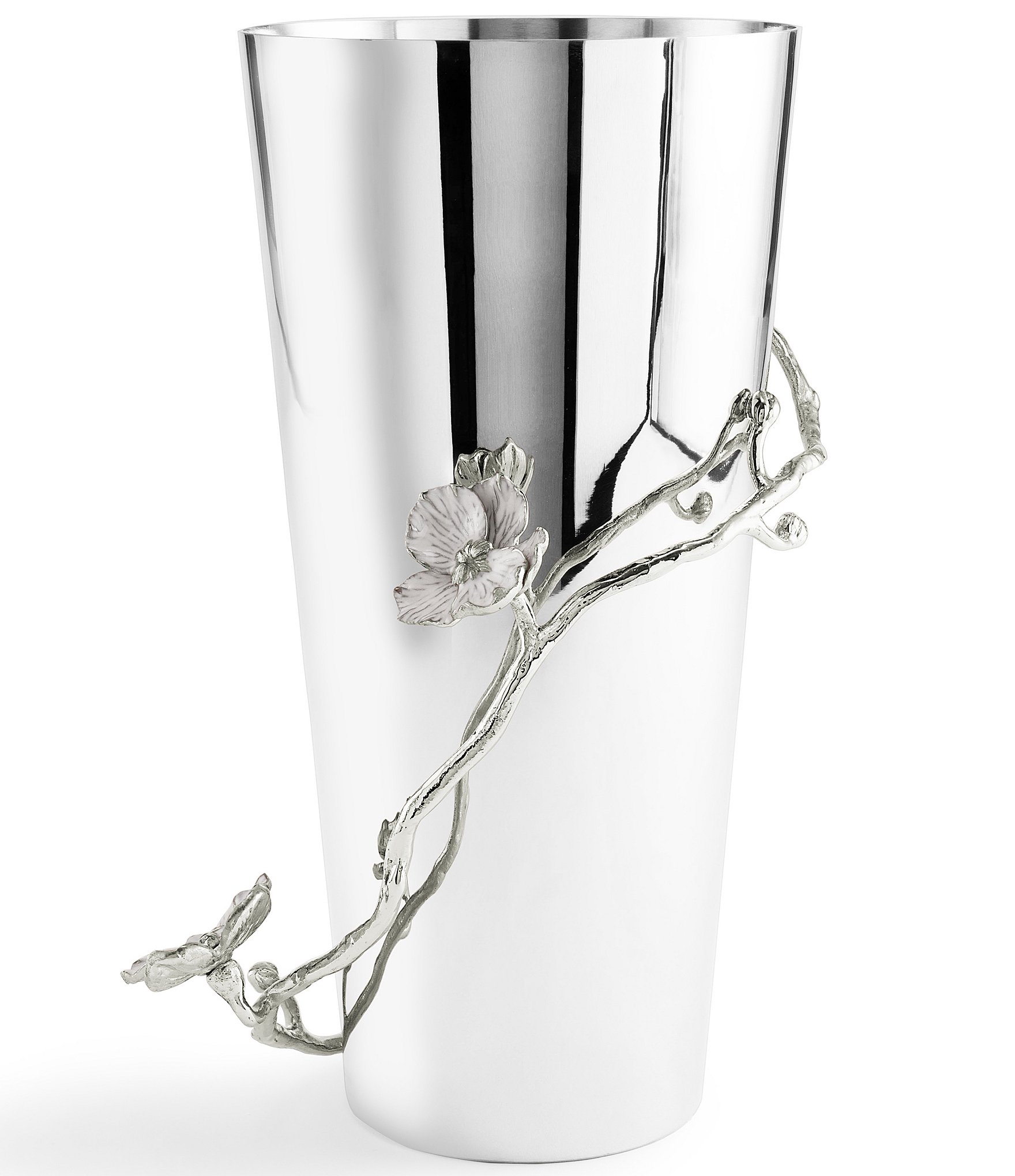 Michael Aram Silver Orchid Collection Large Vase