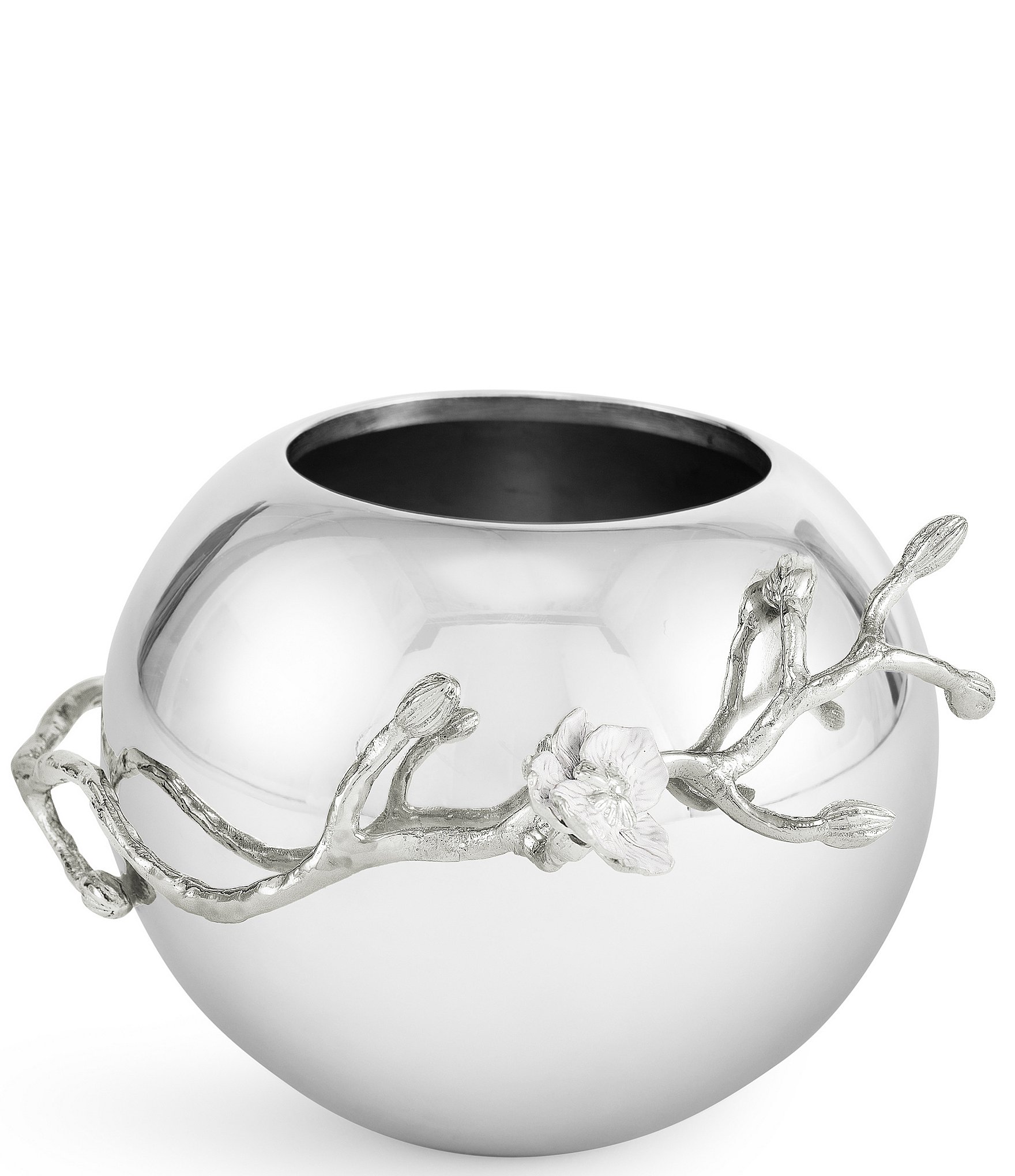 Michael Aram Silver Orchid Collection Rose Bowl