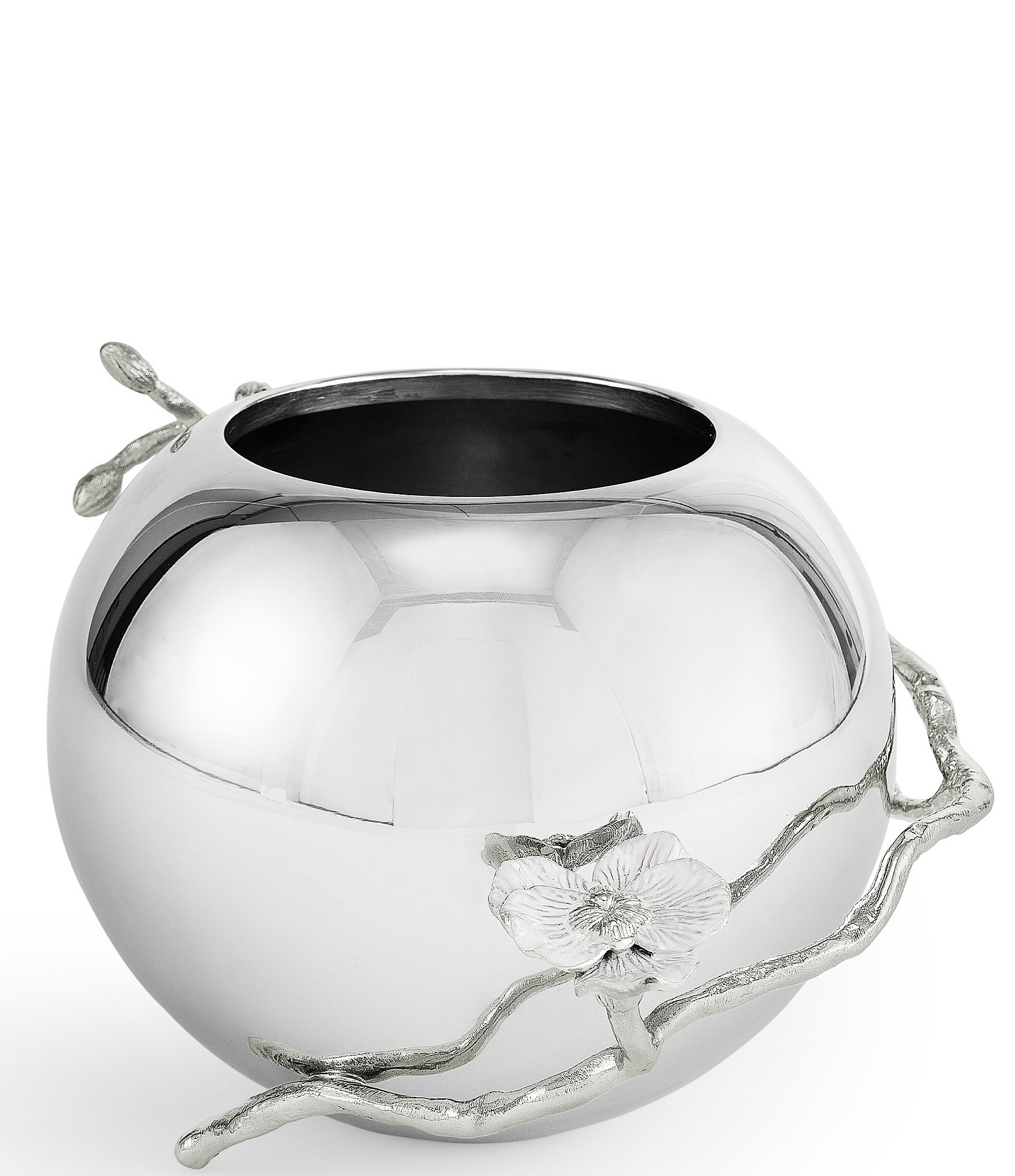 Michael Aram Silver Orchid Collection Rose Bowl