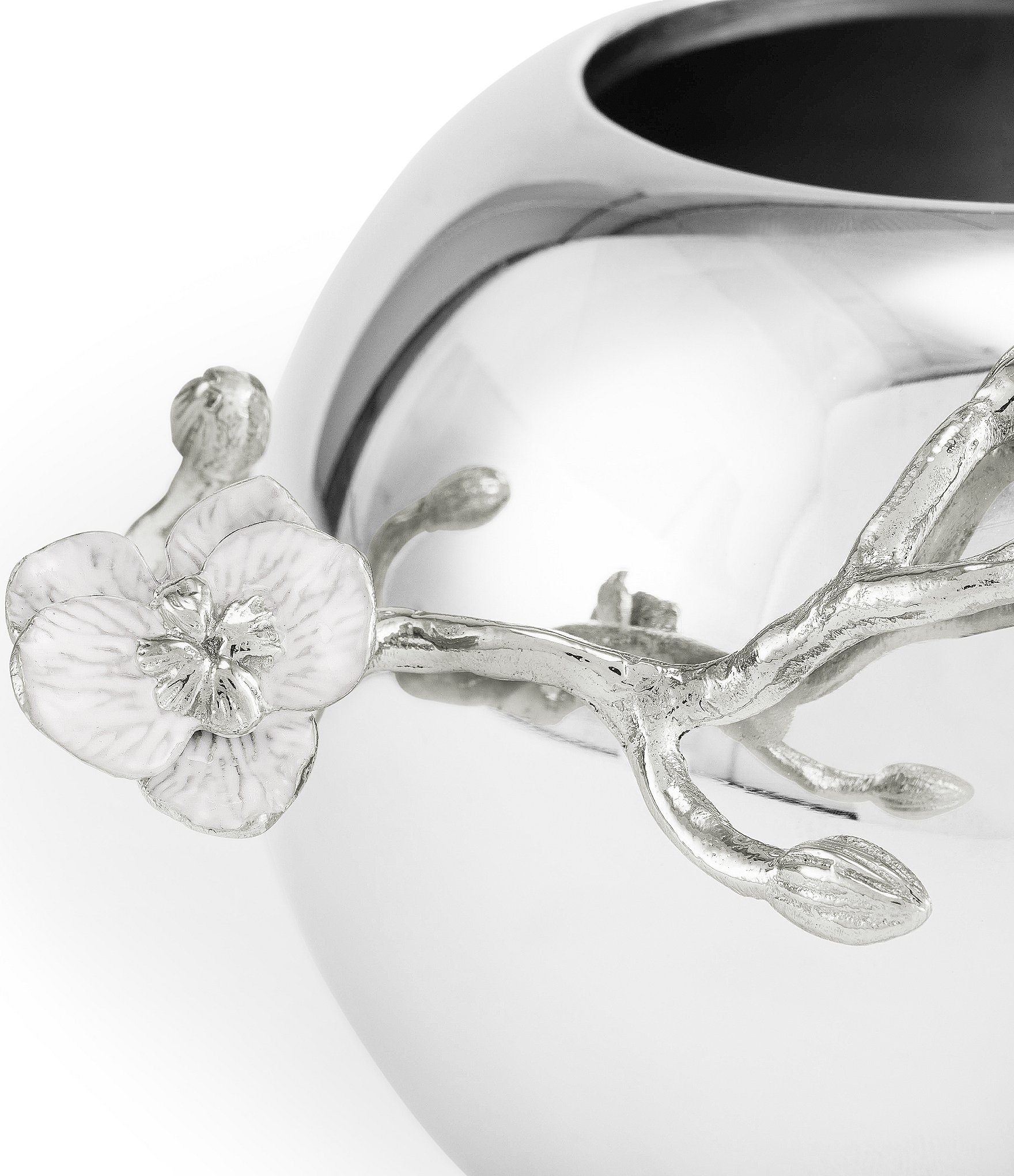 Michael Aram Silver Orchid Collection Rose Bowl