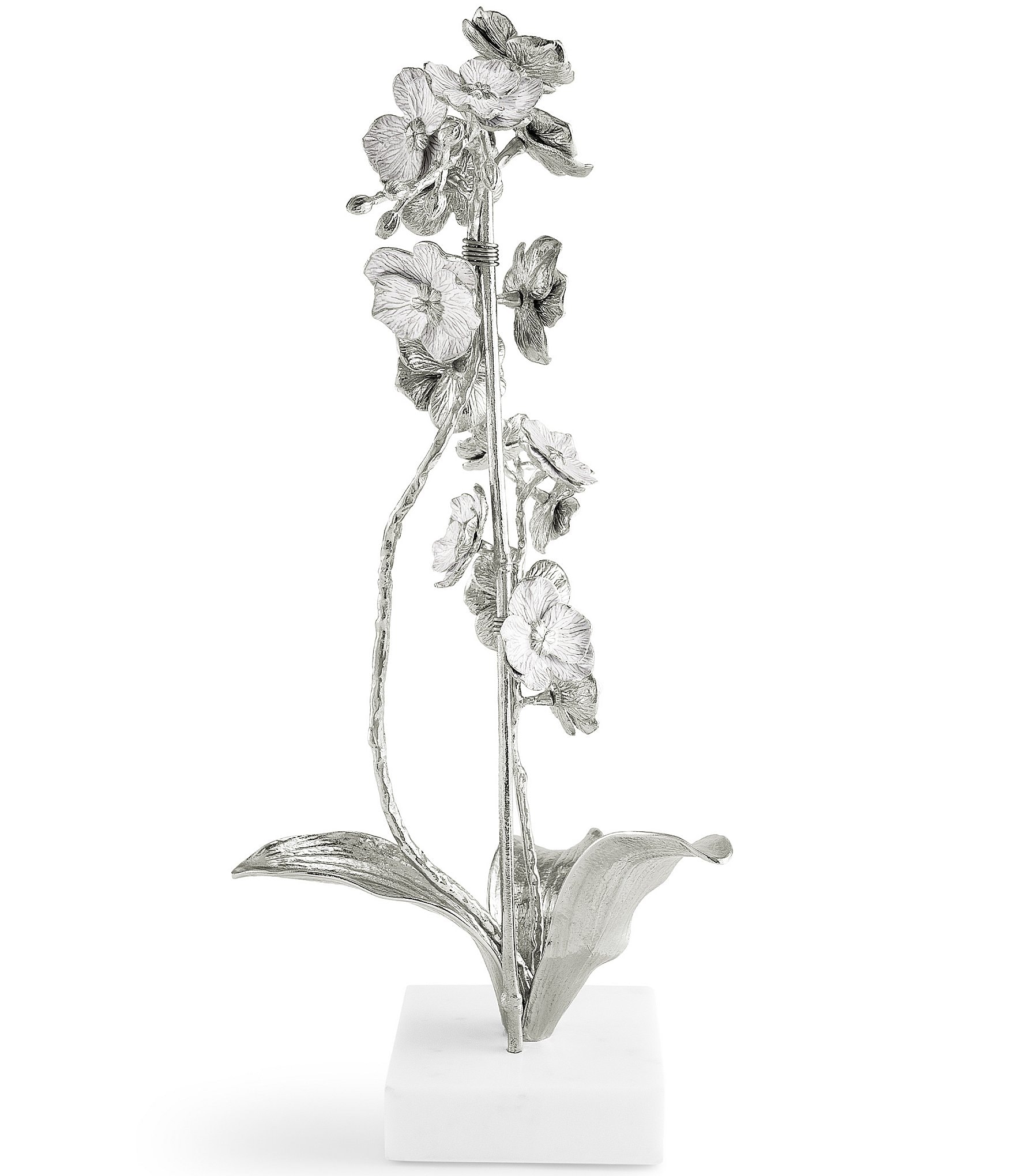 Michael Aram Silver Orchid Collection Small Stem Sculpture Figurine