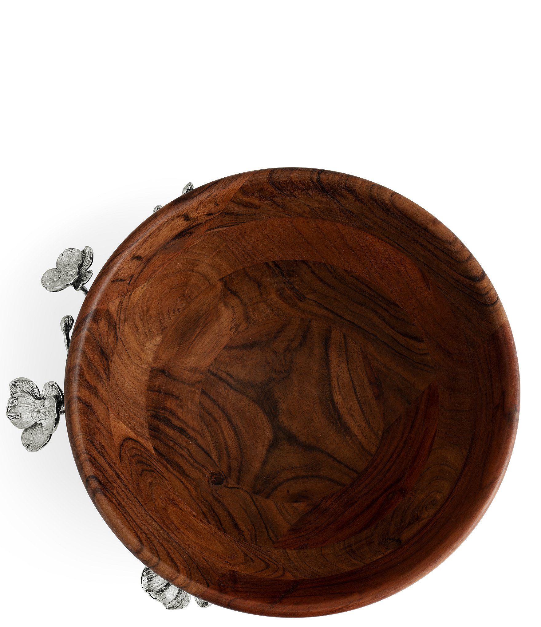 Michael Aram White Orchid Wood Solid Sculptural Bowl