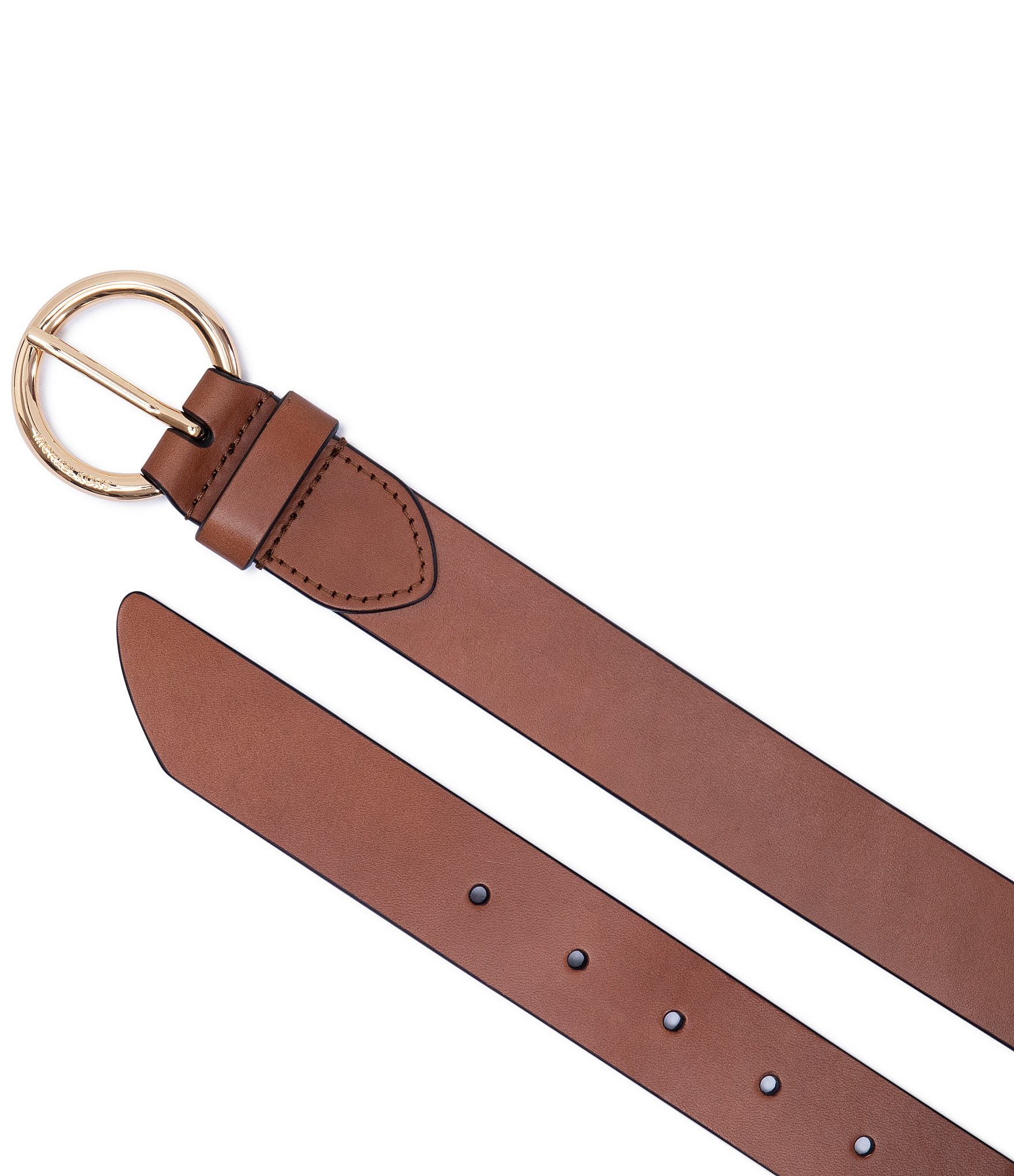 Michael Kors 1.25'' Vegan Leather Logo Embossed Belt