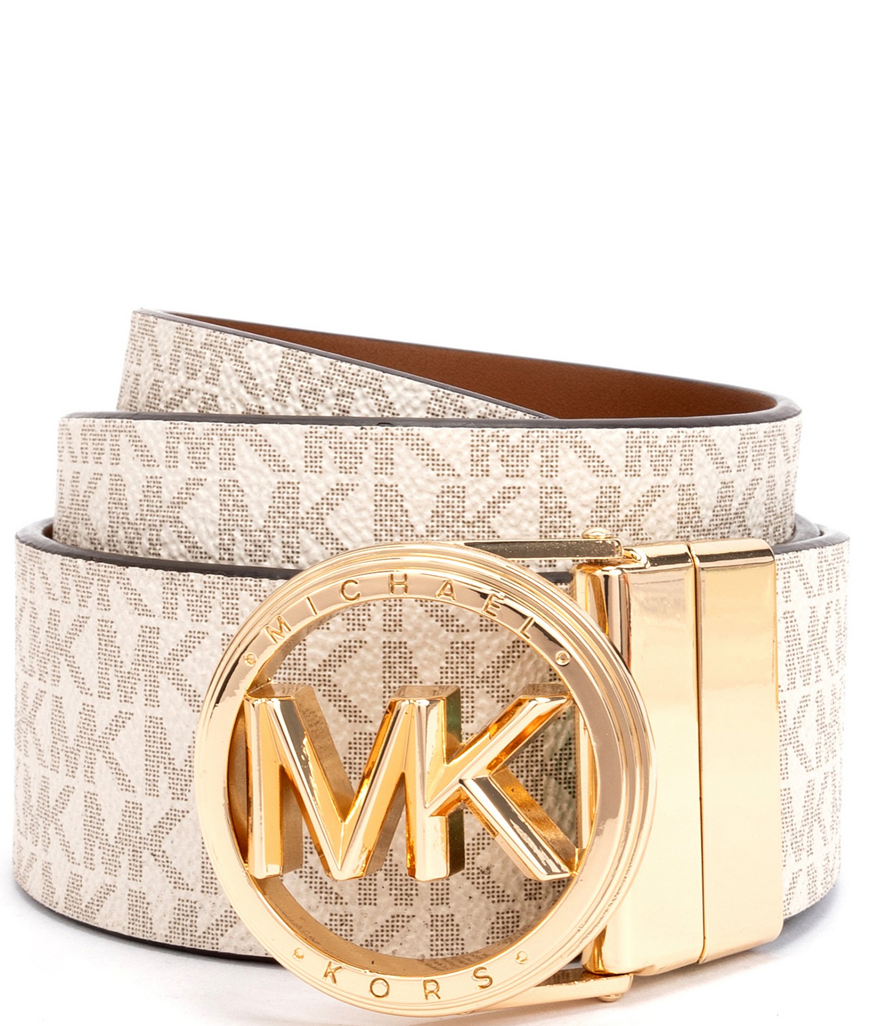 Michael kors reversible logo belt on sale