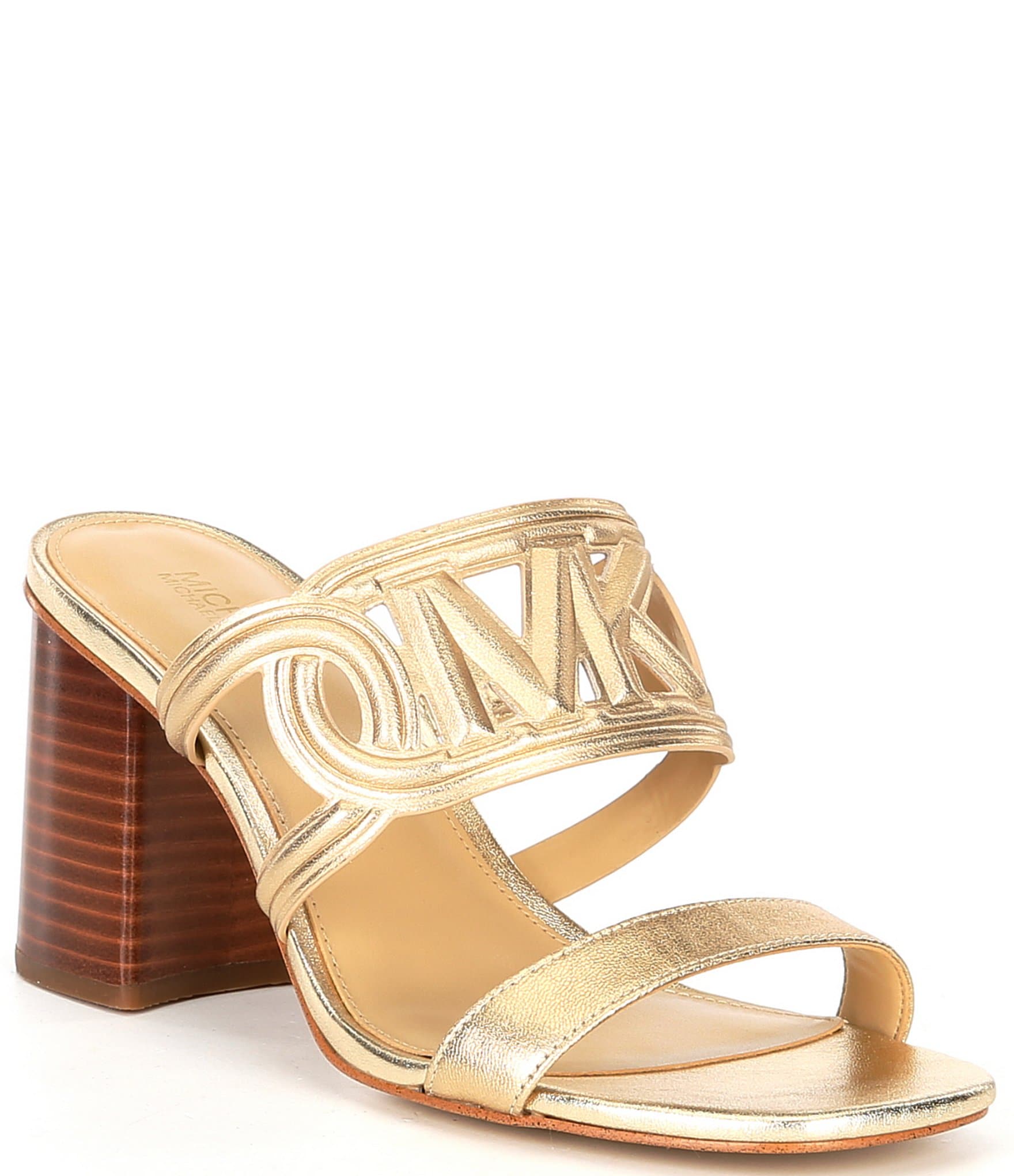 Michael kors cortlandt embellished leather sales slide sandal