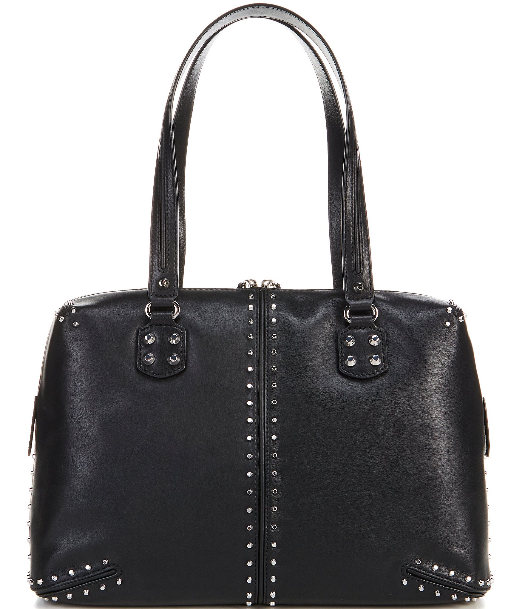 Michael Kors Astor Studded Large Leather Shoulder Bag