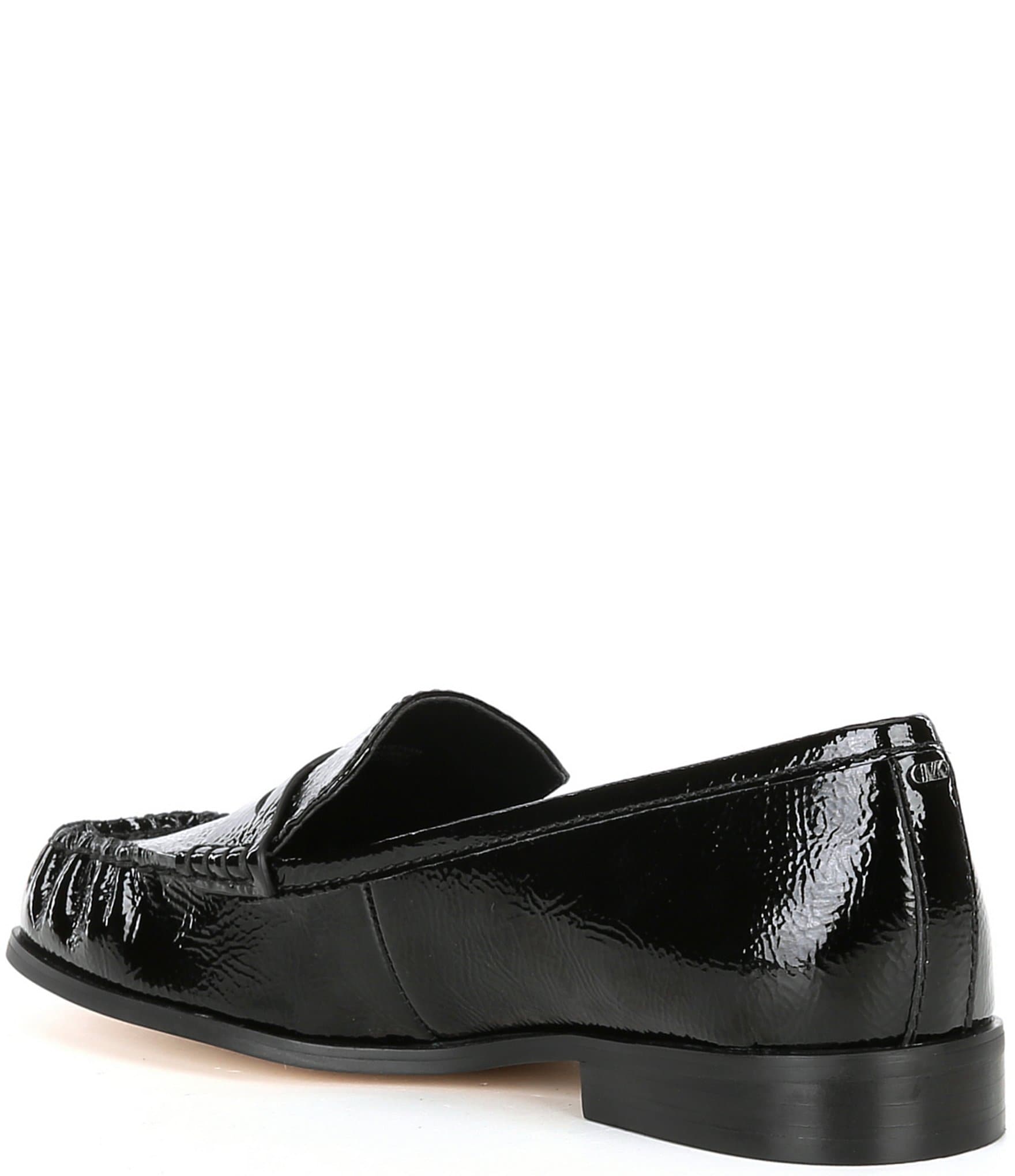 Michael Kors Carlson Crinkle Patent Leather Loafers