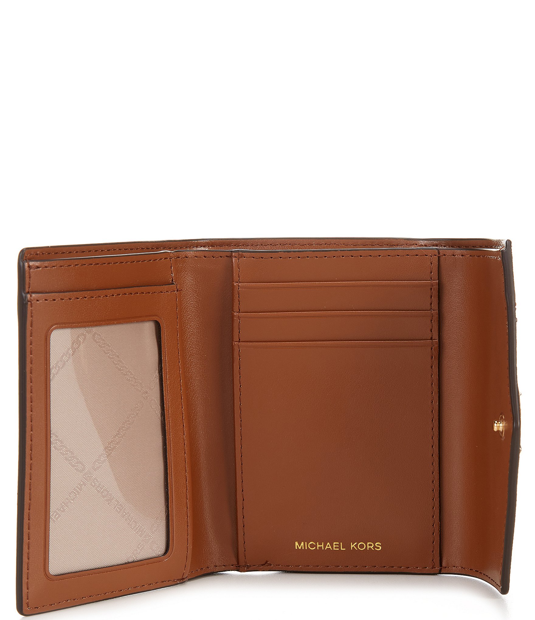 Michael Kors Greenwich Medium Envelope Tri-Fold Logo Closure Wallet