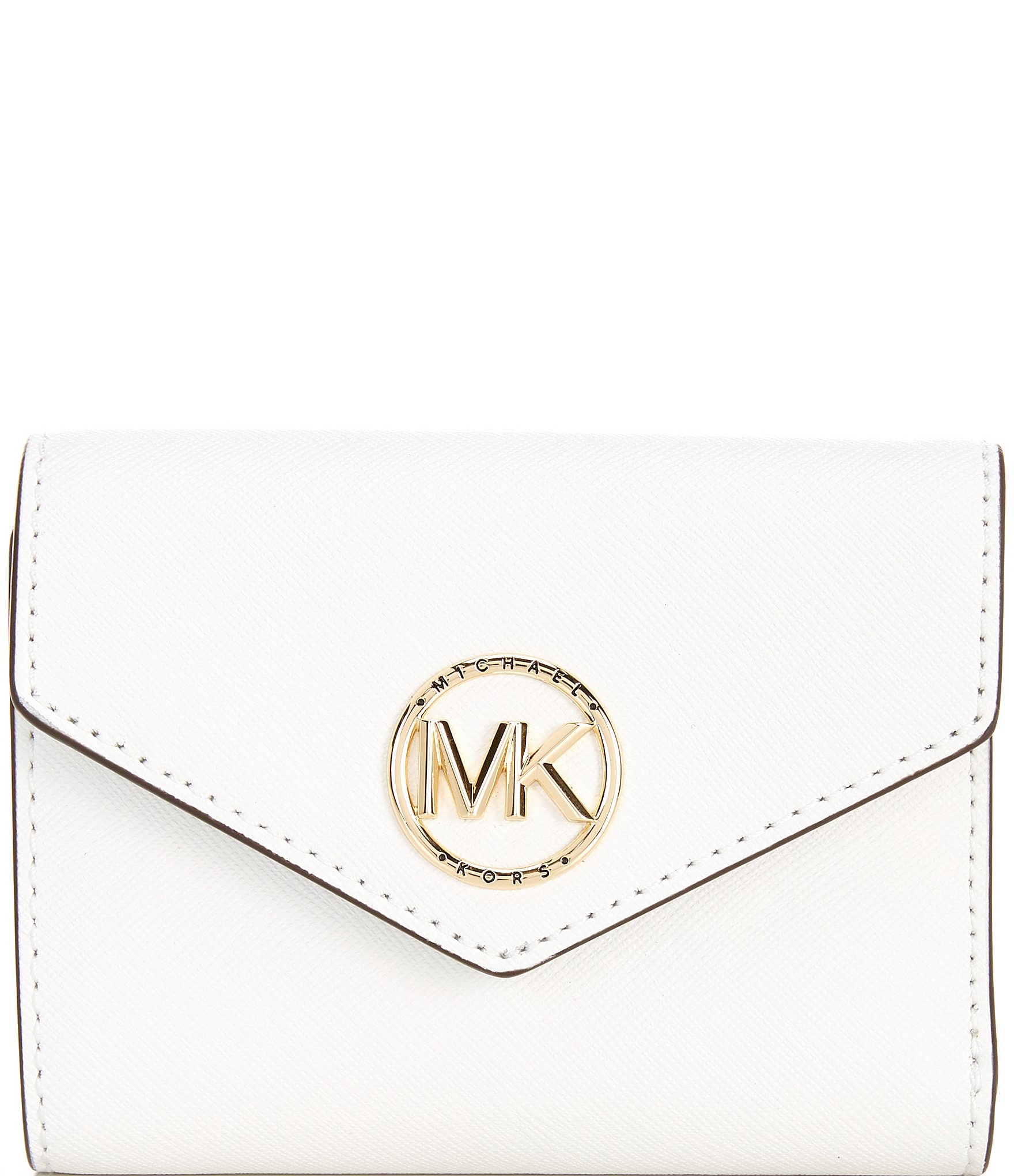 Michael Kors Greenwich Medium Envelope Tri-Fold Logo Closure Wallet