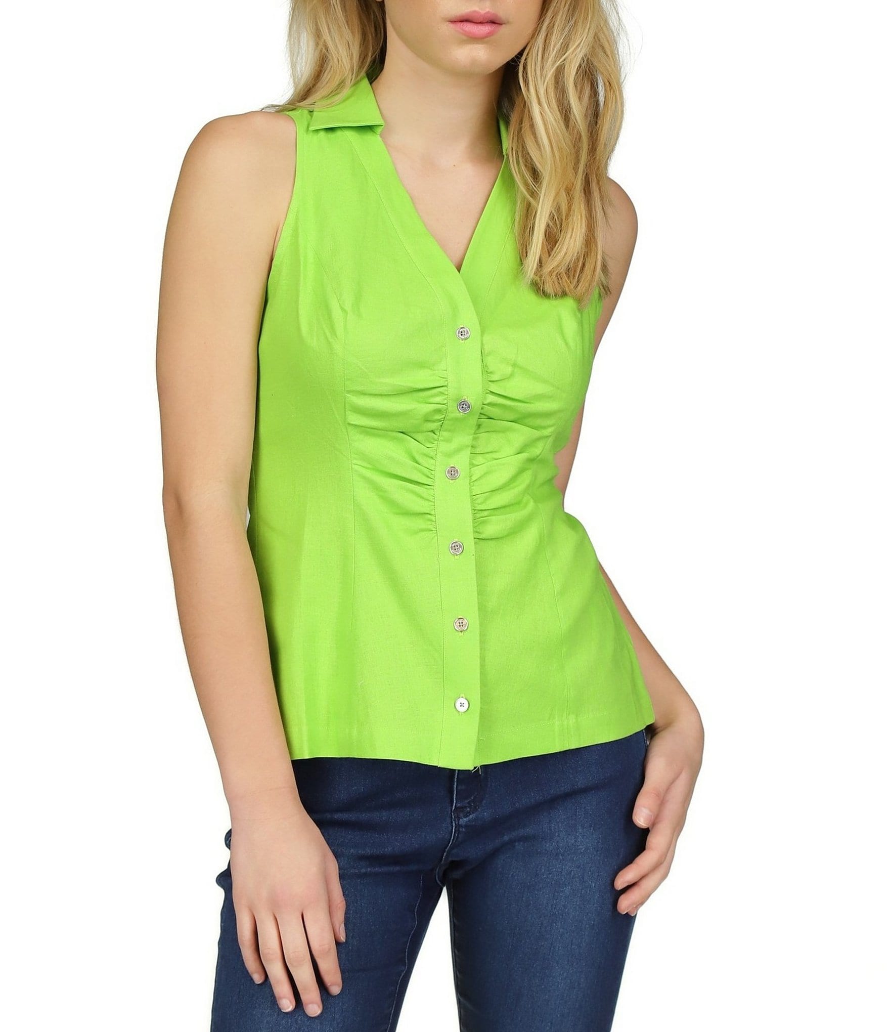 Michael Kors Collar Halter Neckline Sleeveless Top | Dillard's Michael Kors Collar Halter Neckline Sleeveless Top | Dillard's