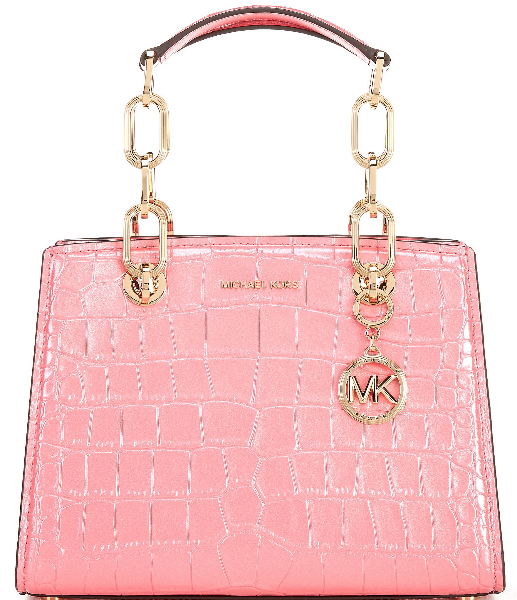 Amazon.com: Michael Kors MK Jet Set Travel Medium Duffle Bag Satchel MK  Signature (Carmine Pink) : Clothing, Shoes & Jewelry