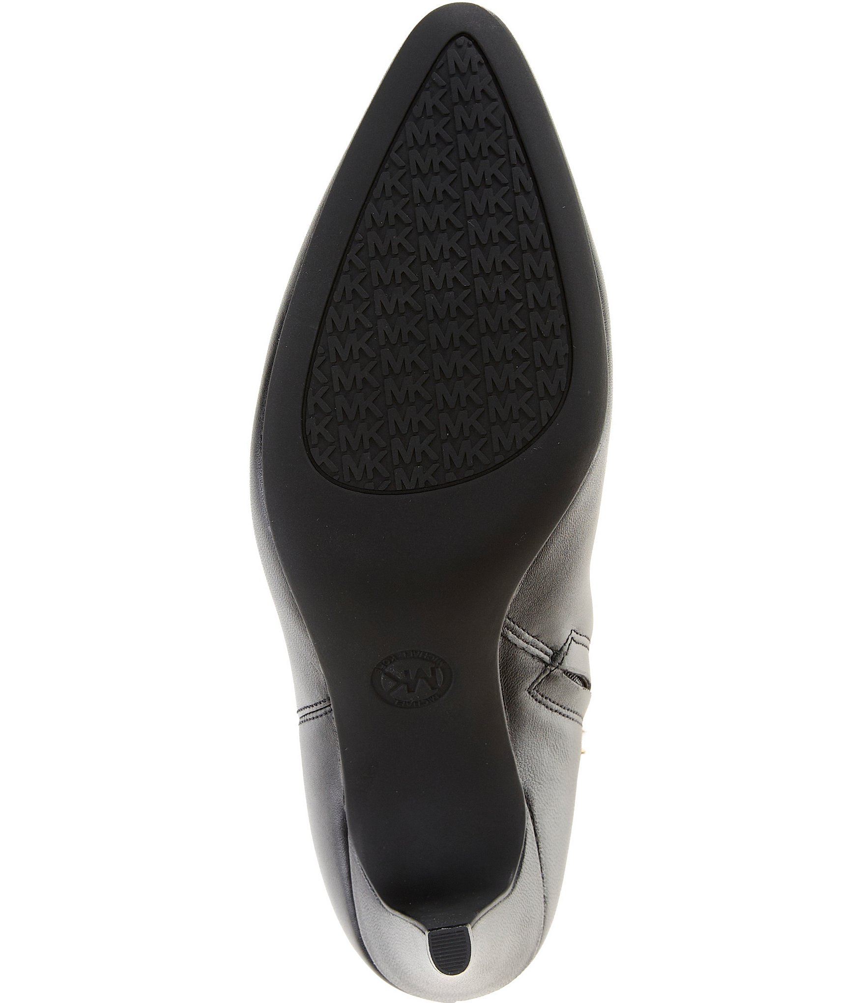 Michael Kors Daniela Heeled Leather Pointed Toe Booties
