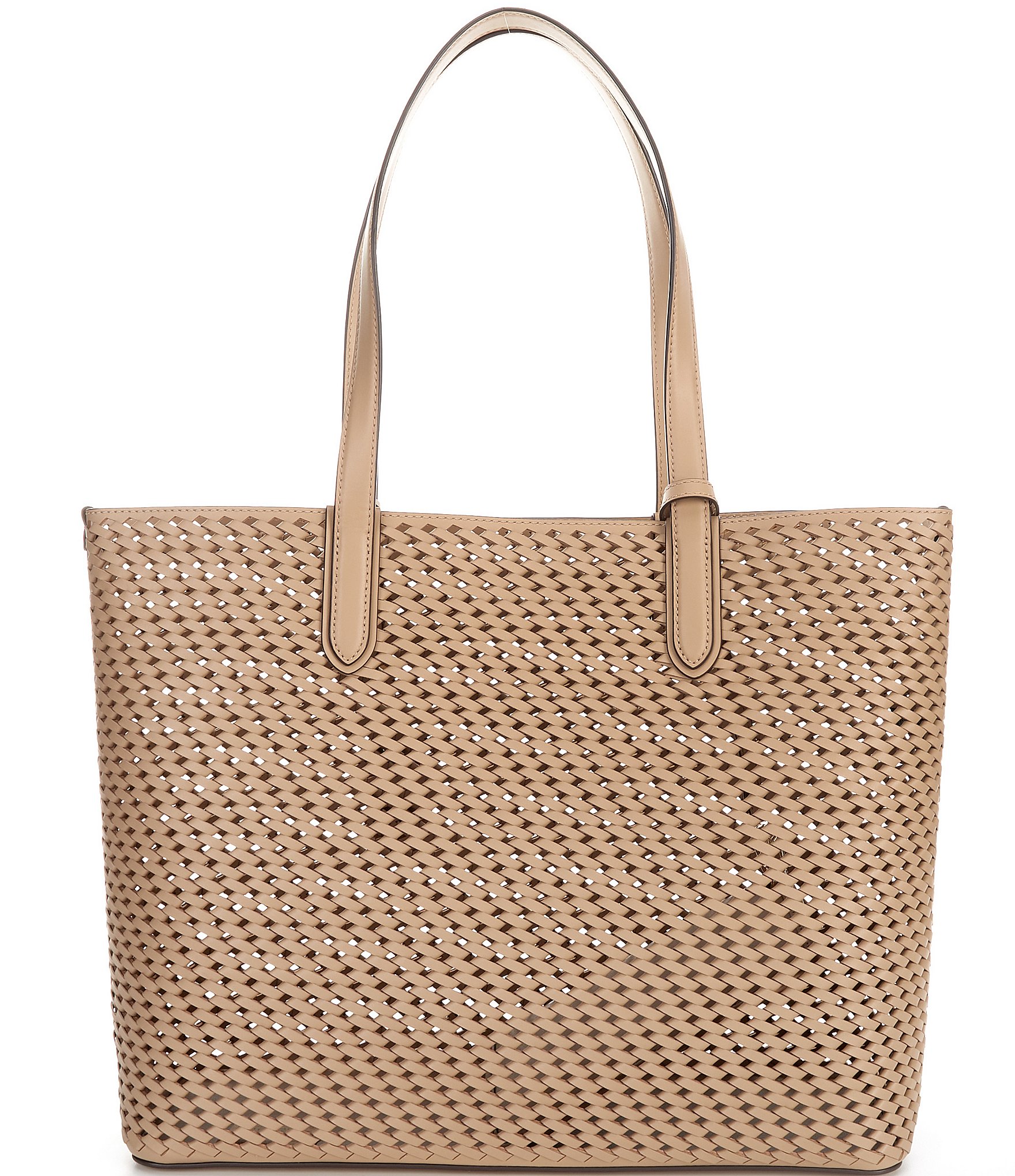 Michael Kors Eliza Extra-Large Hand-Woven Leather Tote Bag