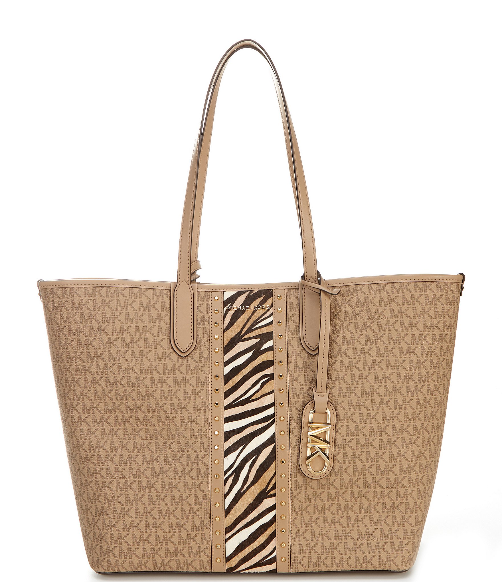 Michael Michael Kors Eliza XL Reversible East-West Tote Bag, Pale Gold, Women's, Handbags & Purses Tote Bags & Totes