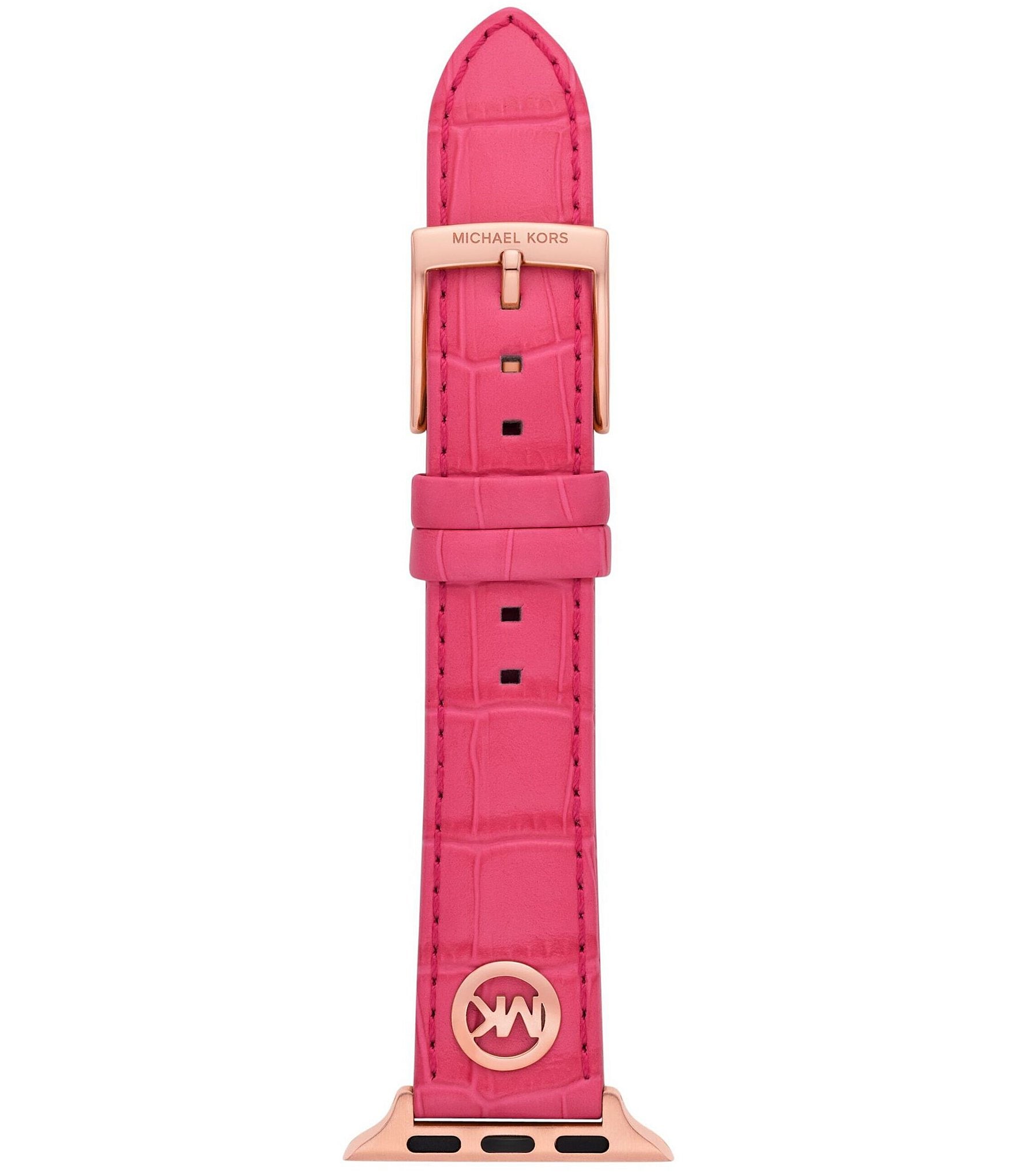 Michael Kors Geranium Pink Croco Leather Band for Apple Watch® | Dillard's