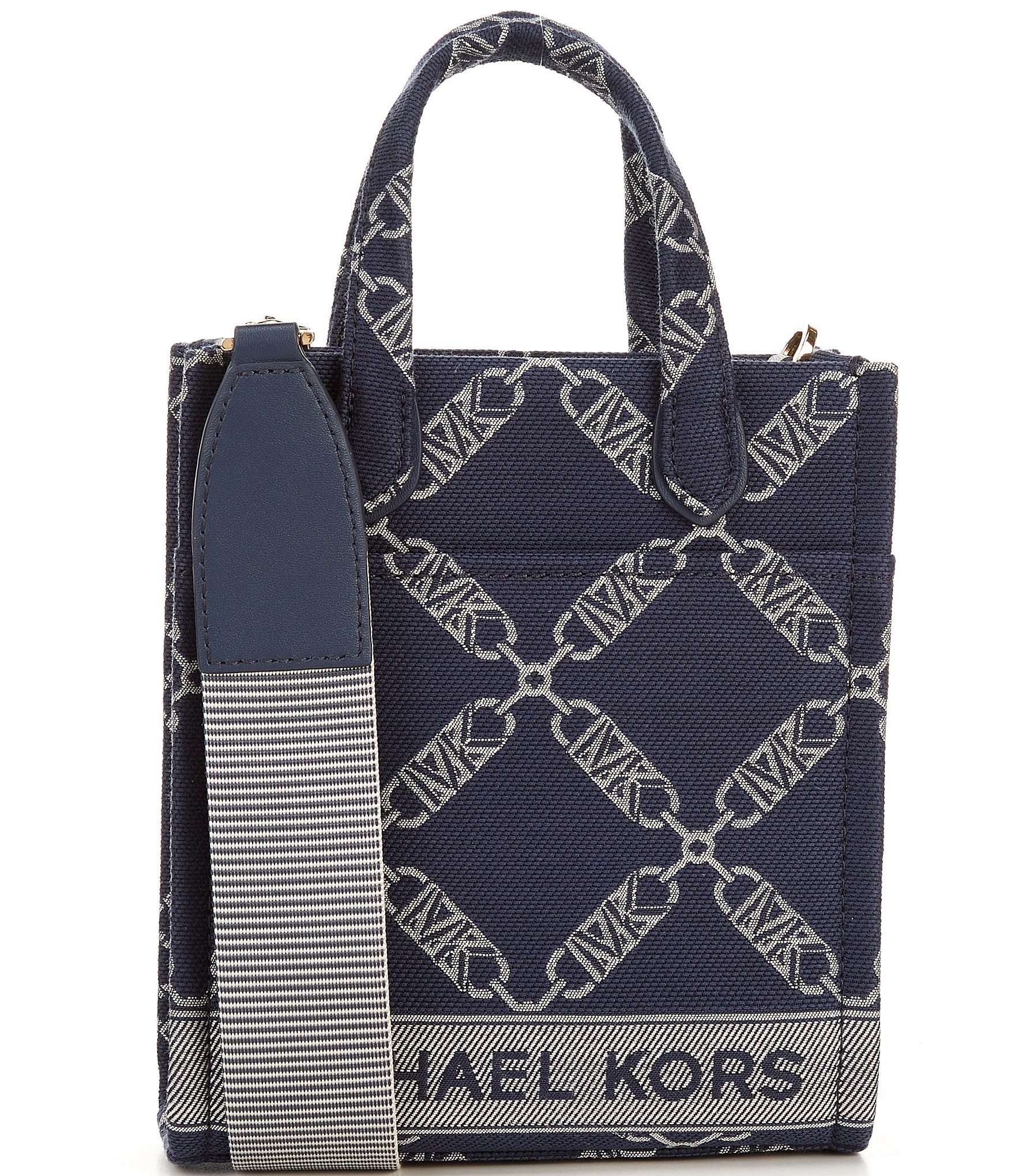  Michael Kors Gigi Extra Small North/South Shopper Tote  Crossbody Navy Multi One Size : Clothing, Shoes & Jewelry