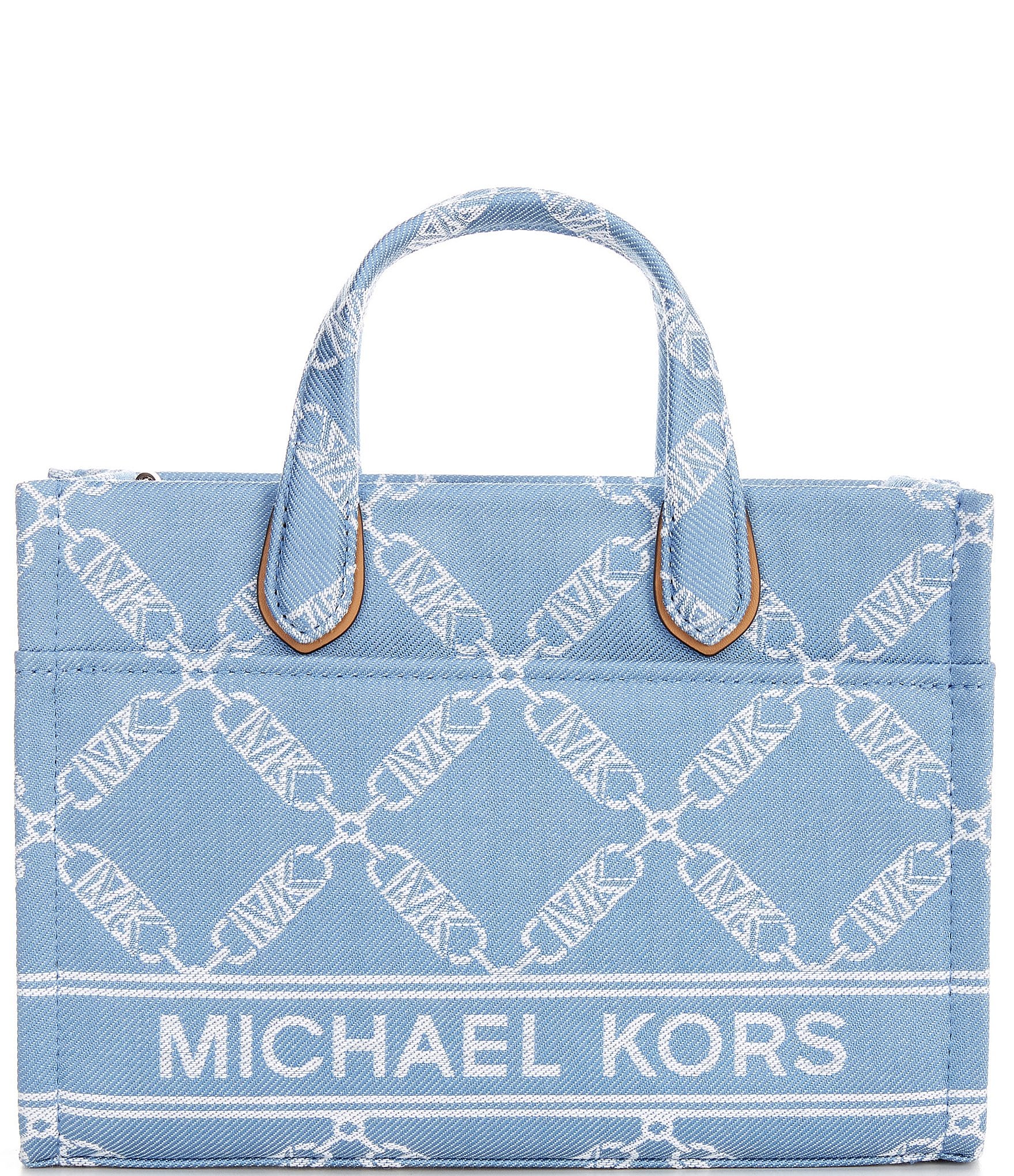 Michael Kors Signature Embossed Logo Grayson Metallic Small Duffle Crossbody  Bag | Dillard's