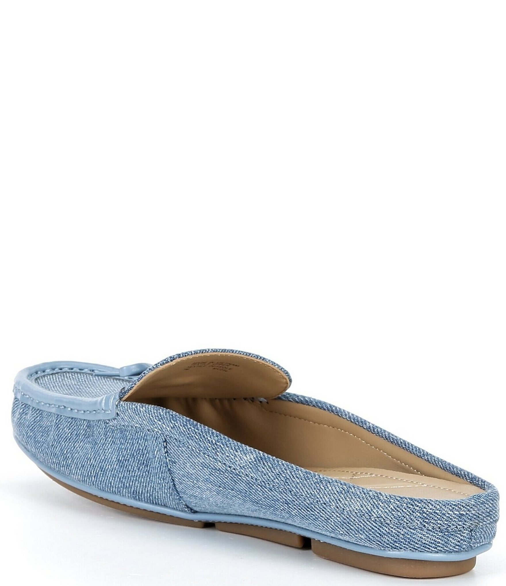 Michael Kors Greta Washed Denim Bow Mules