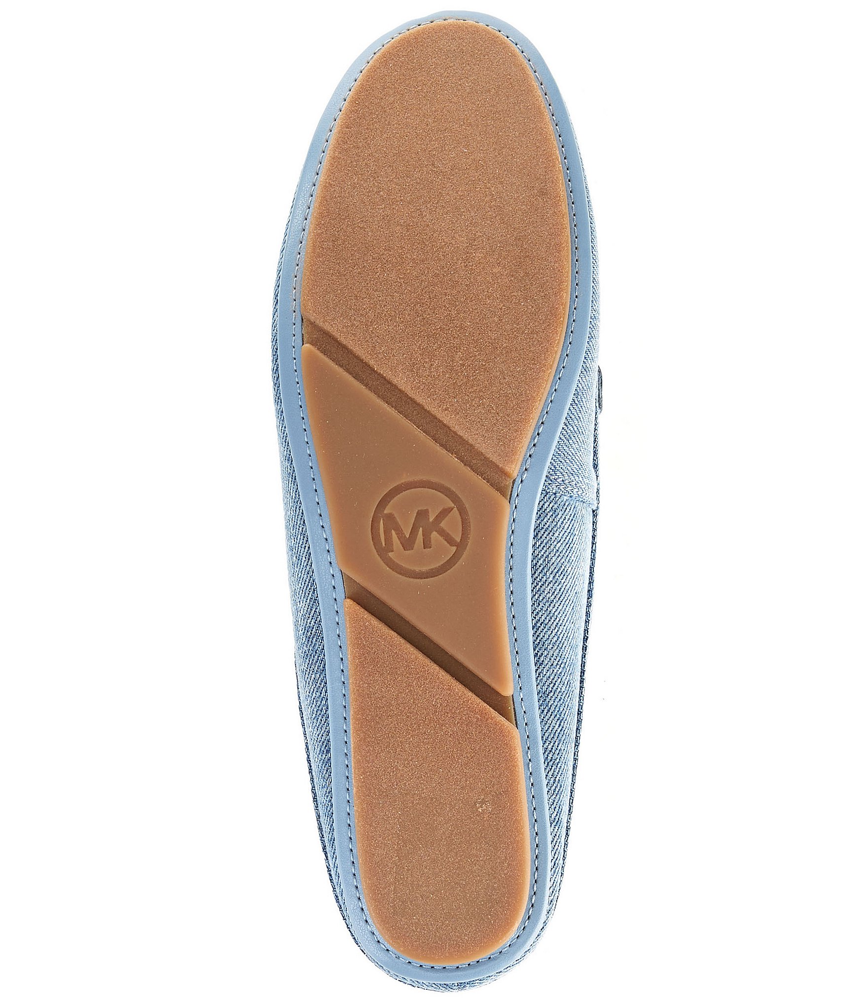 Michael Kors Greta Washed Denim Bow Mules