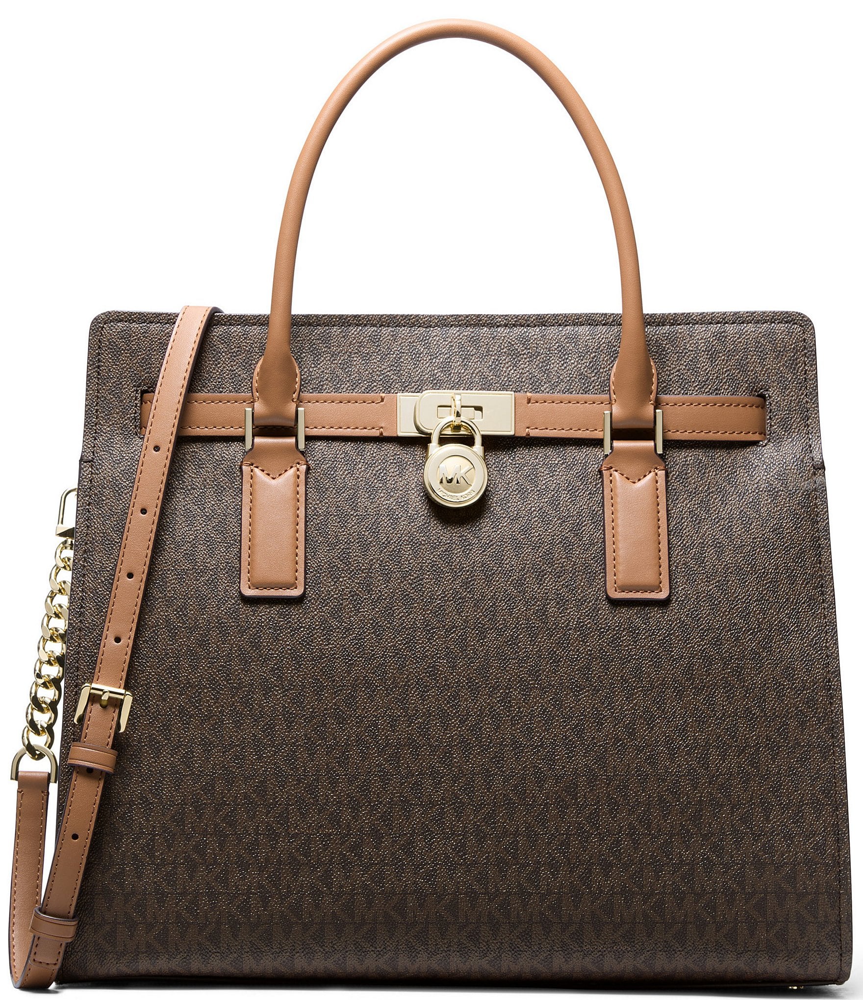 Michael Kors Hamilton Moderne Large Belted Utility Satchel Bag