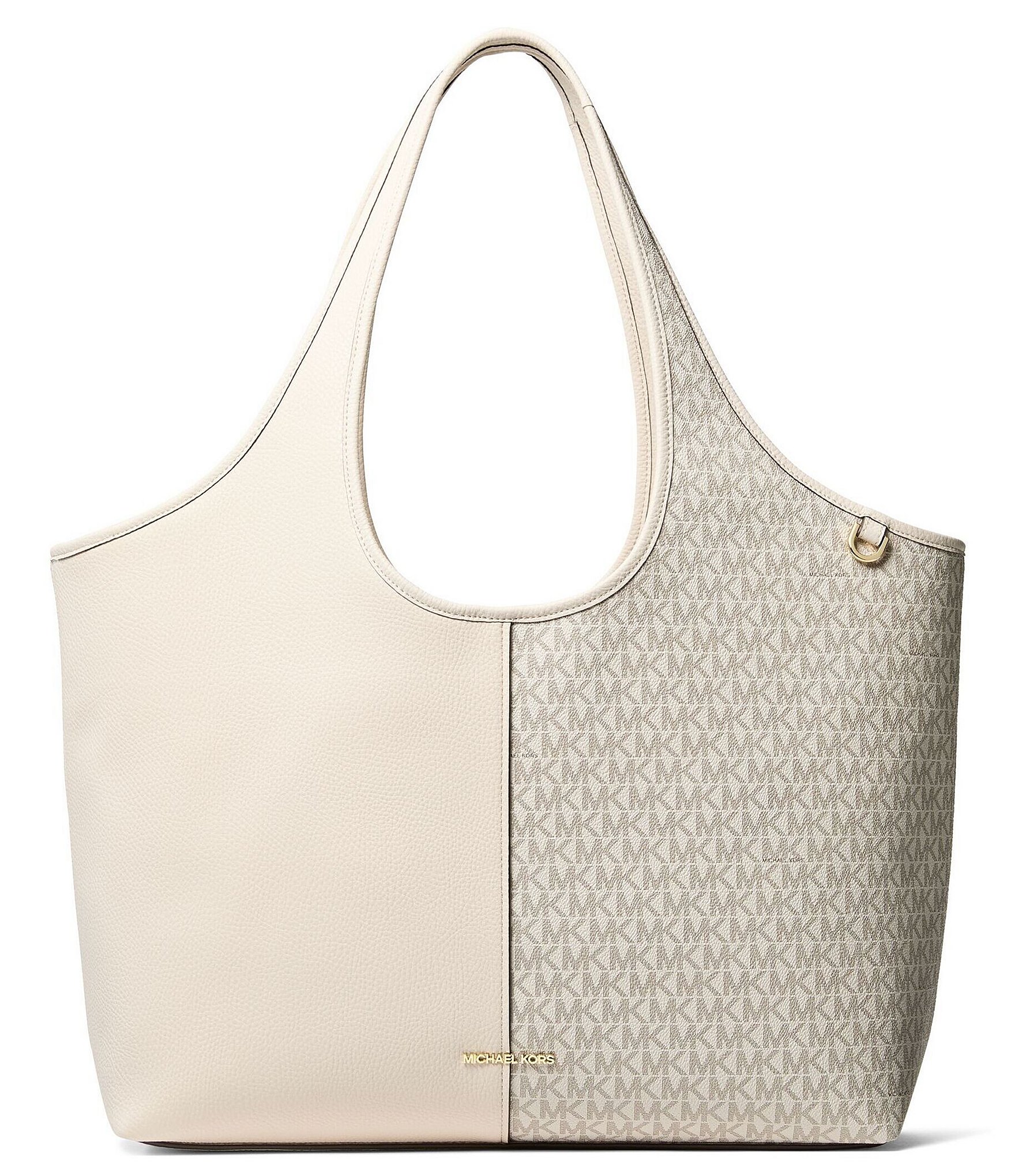 Michael Kors Henly Large Shopper Solid Logo Mix Tote Bag