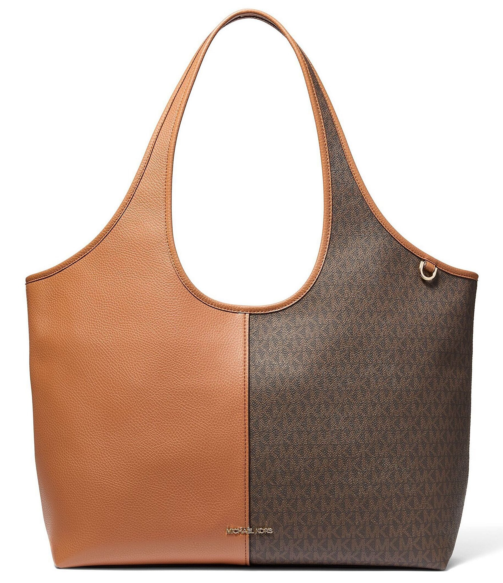 Michael Kors Henly Large Shopper Solid Logo Mix Tote Bag
