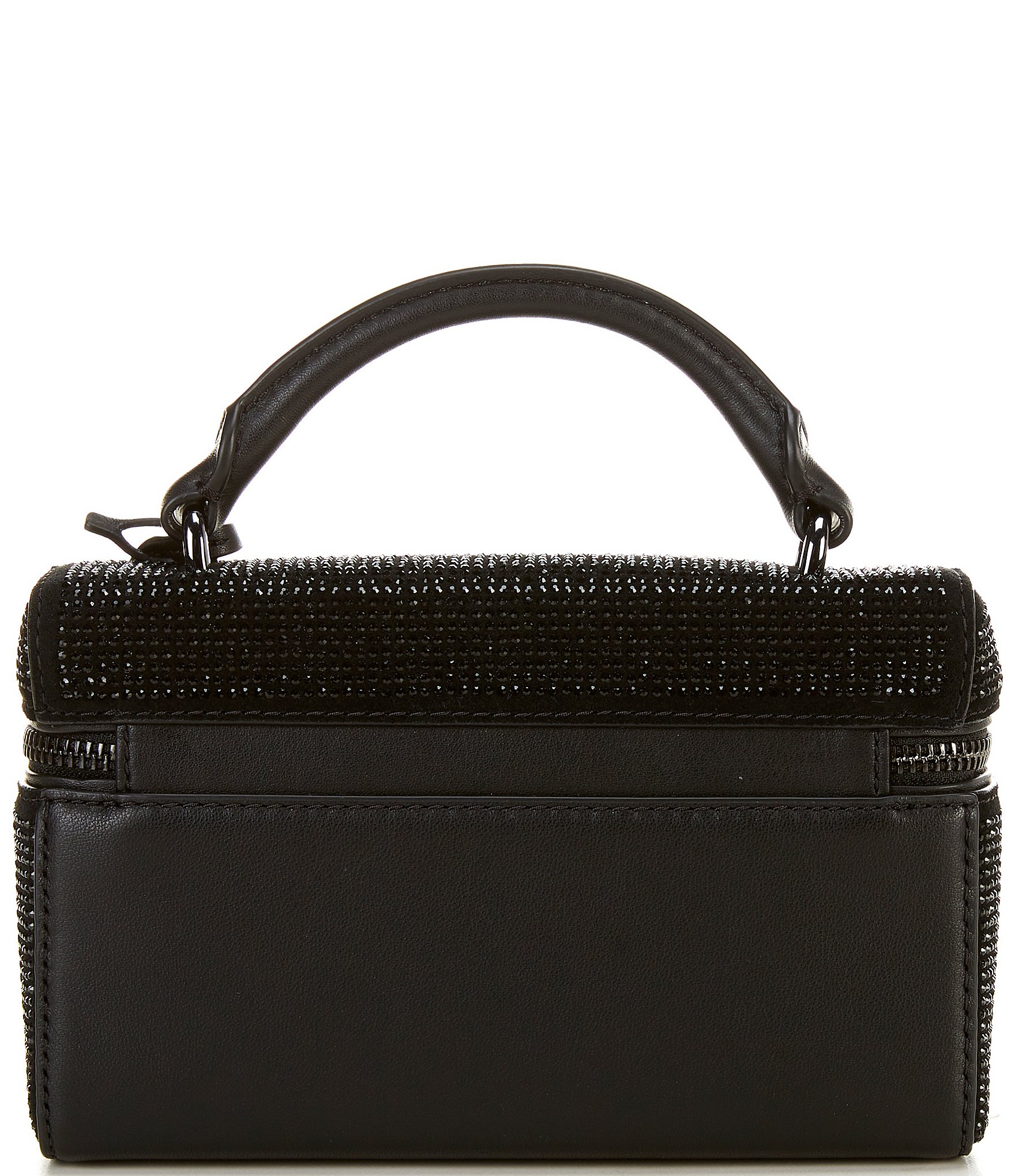 Michael Kors Jana XS Suede Rhinestone Top Handle Satchel Bag