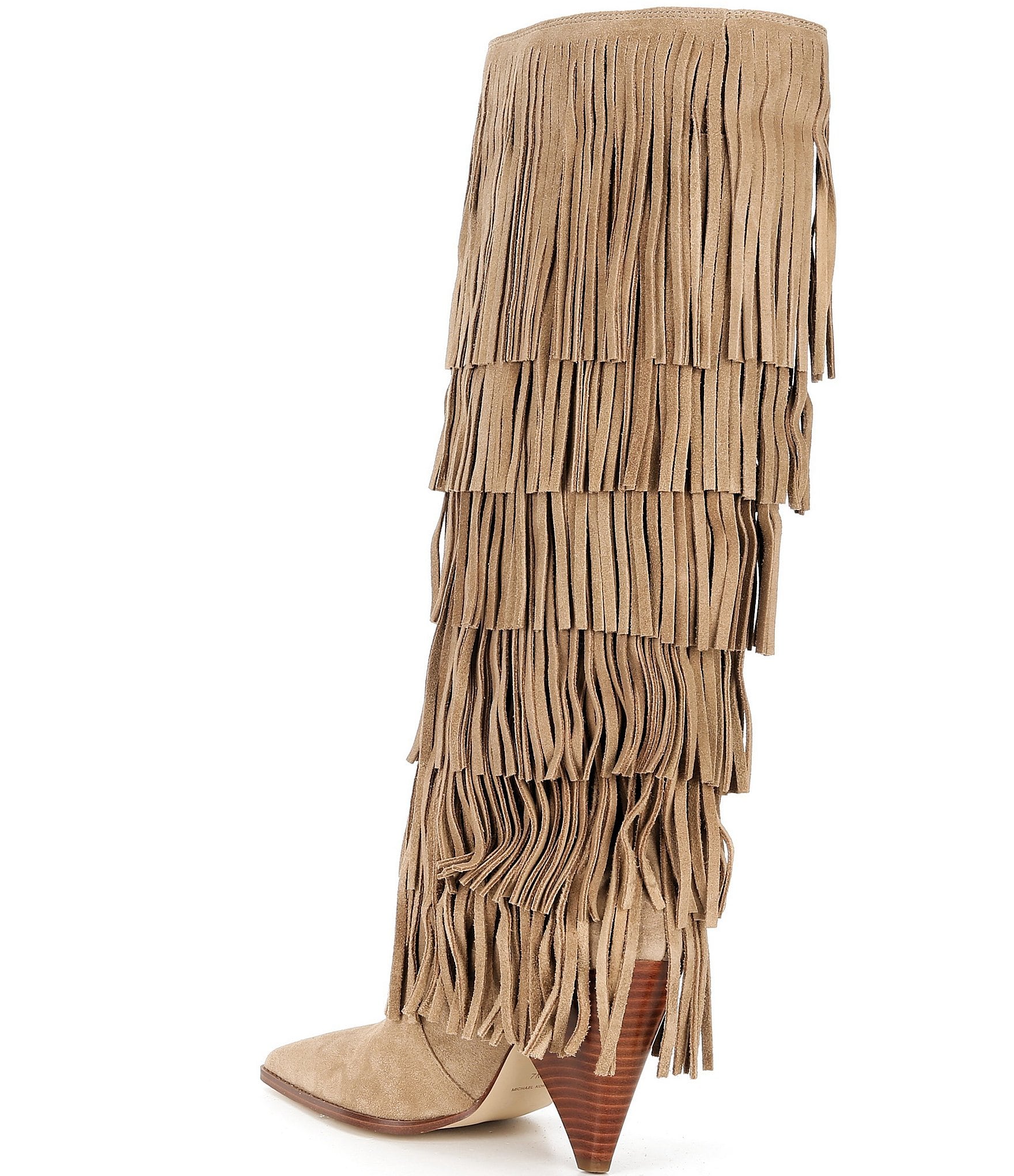 Michael Kors Jayla Suede Fringe Tall Boots