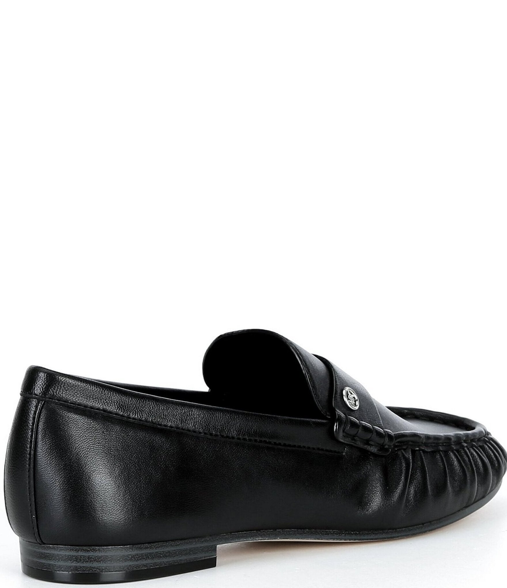 Michael Kors Jennings Leather Ruched Loafers