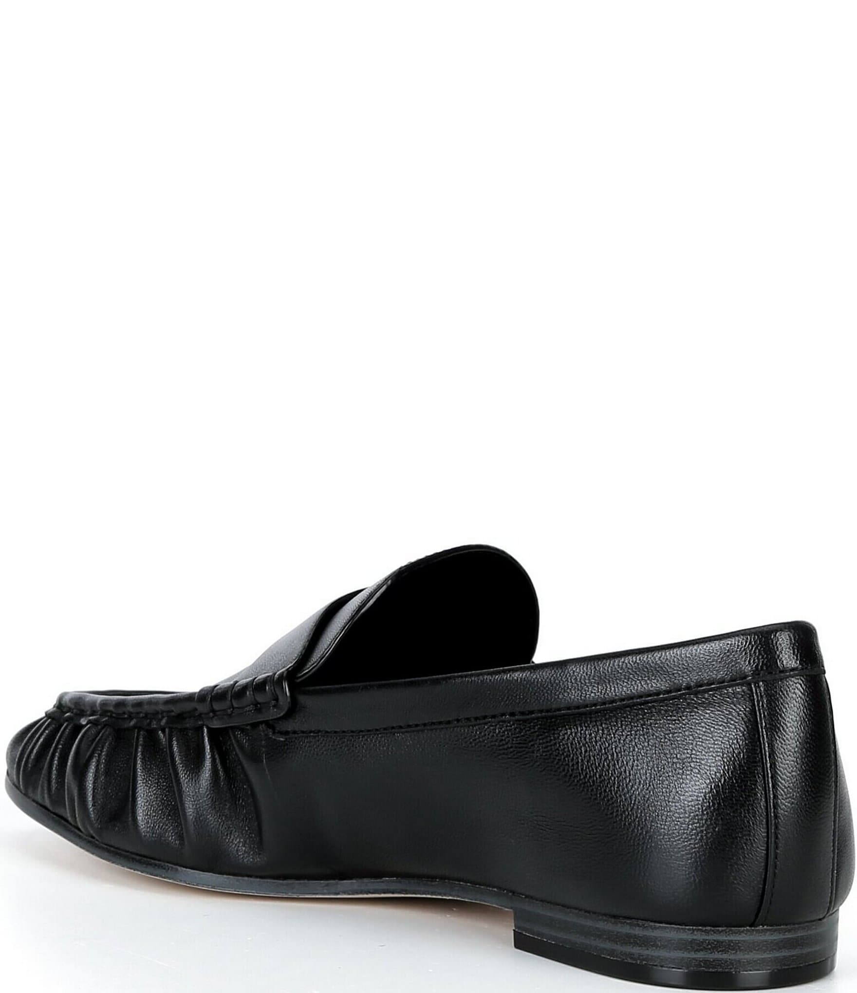 Michael Kors Jennings Leather Ruched Loafers