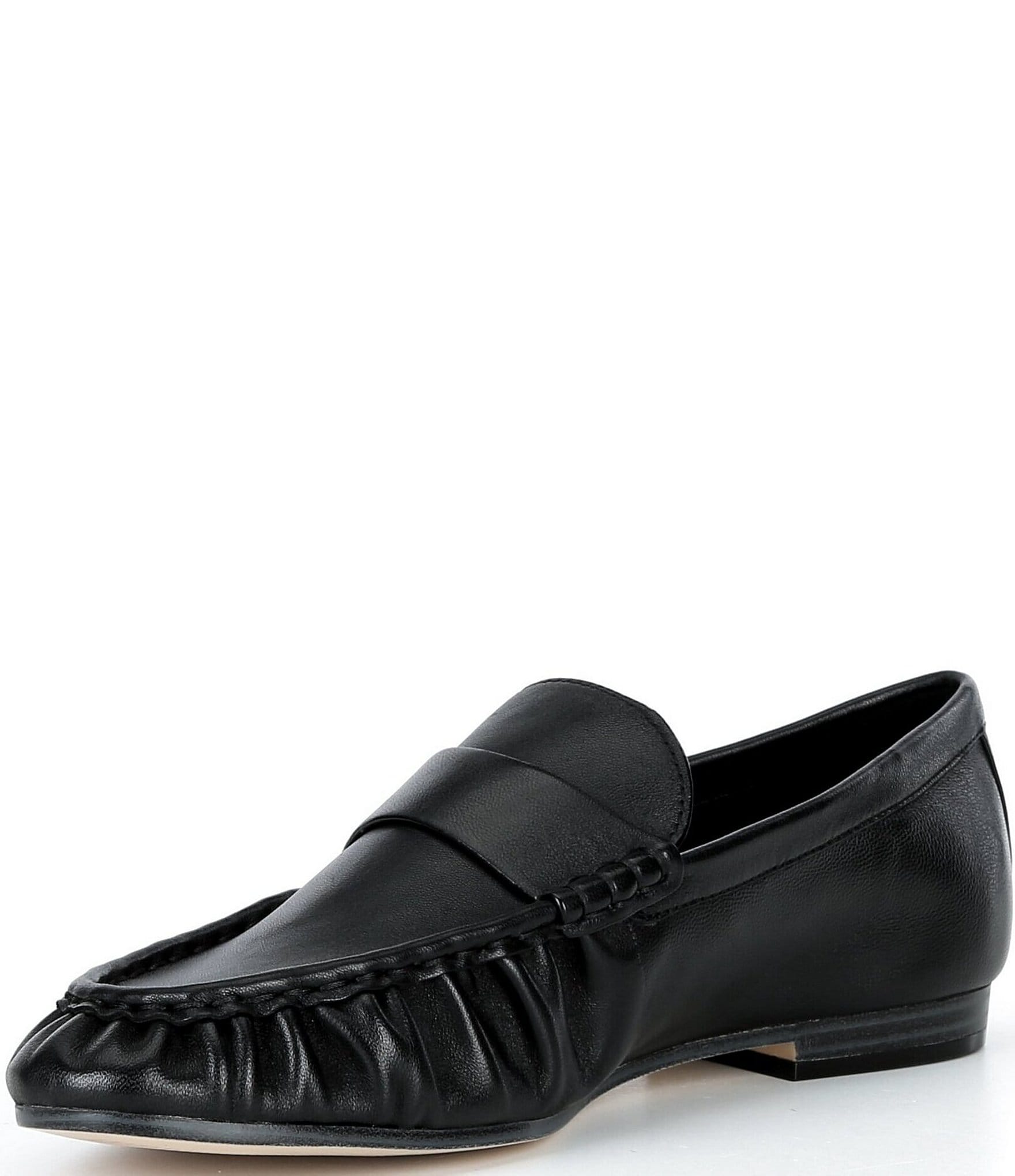 Michael Kors Jennings Leather Ruched Loafers