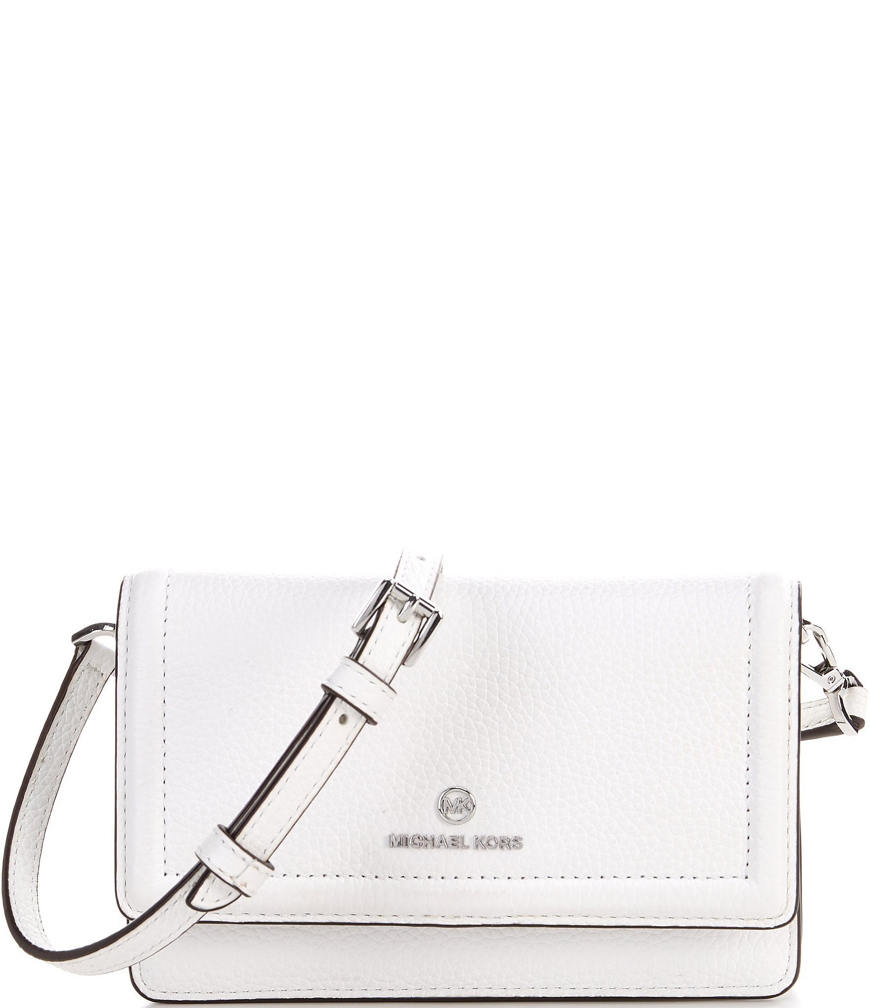 Michael Kors Jet Set Charm Pebbled Embossed Leather Small Phone Crossbody  Bag | Dillard's