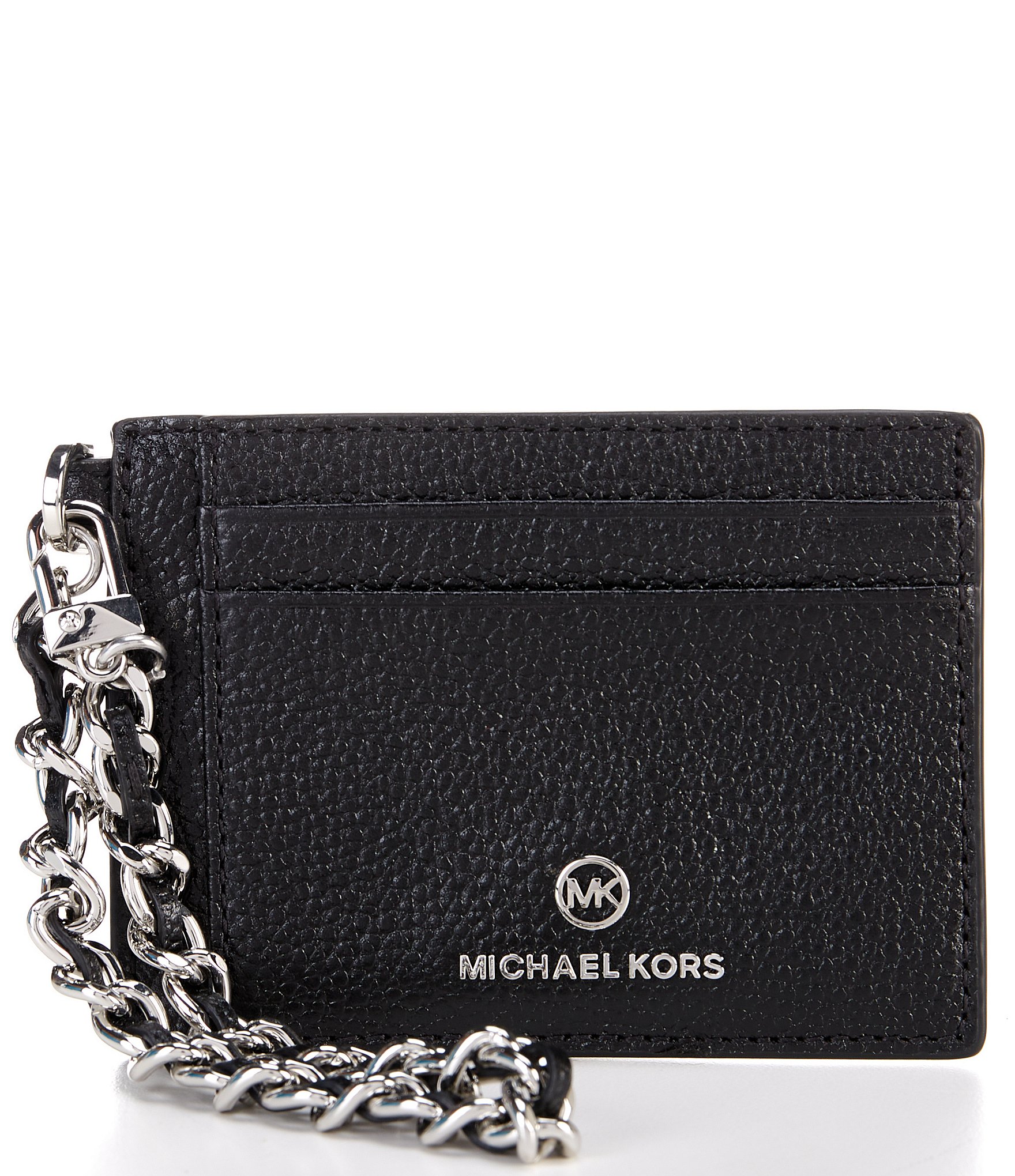 Michael Kors Jet Set Travel Small Top Zip Leather Coin Pouch  Wallet   Black  Walmartcom
