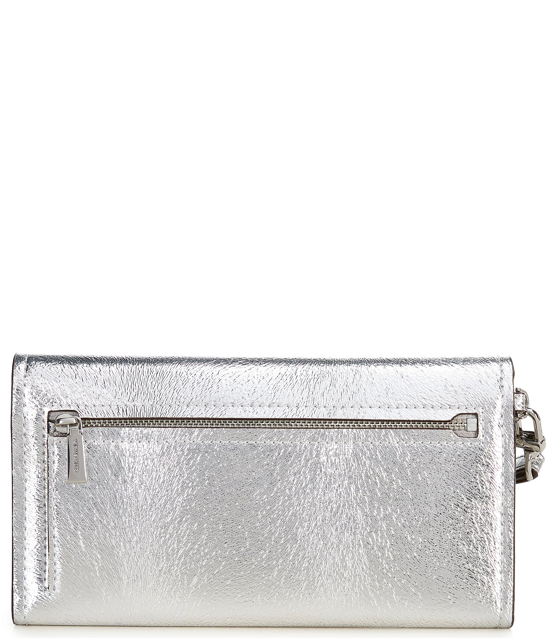 Michael Kors Jet Set Medium Metallic Flap Double Zip Wristlet
