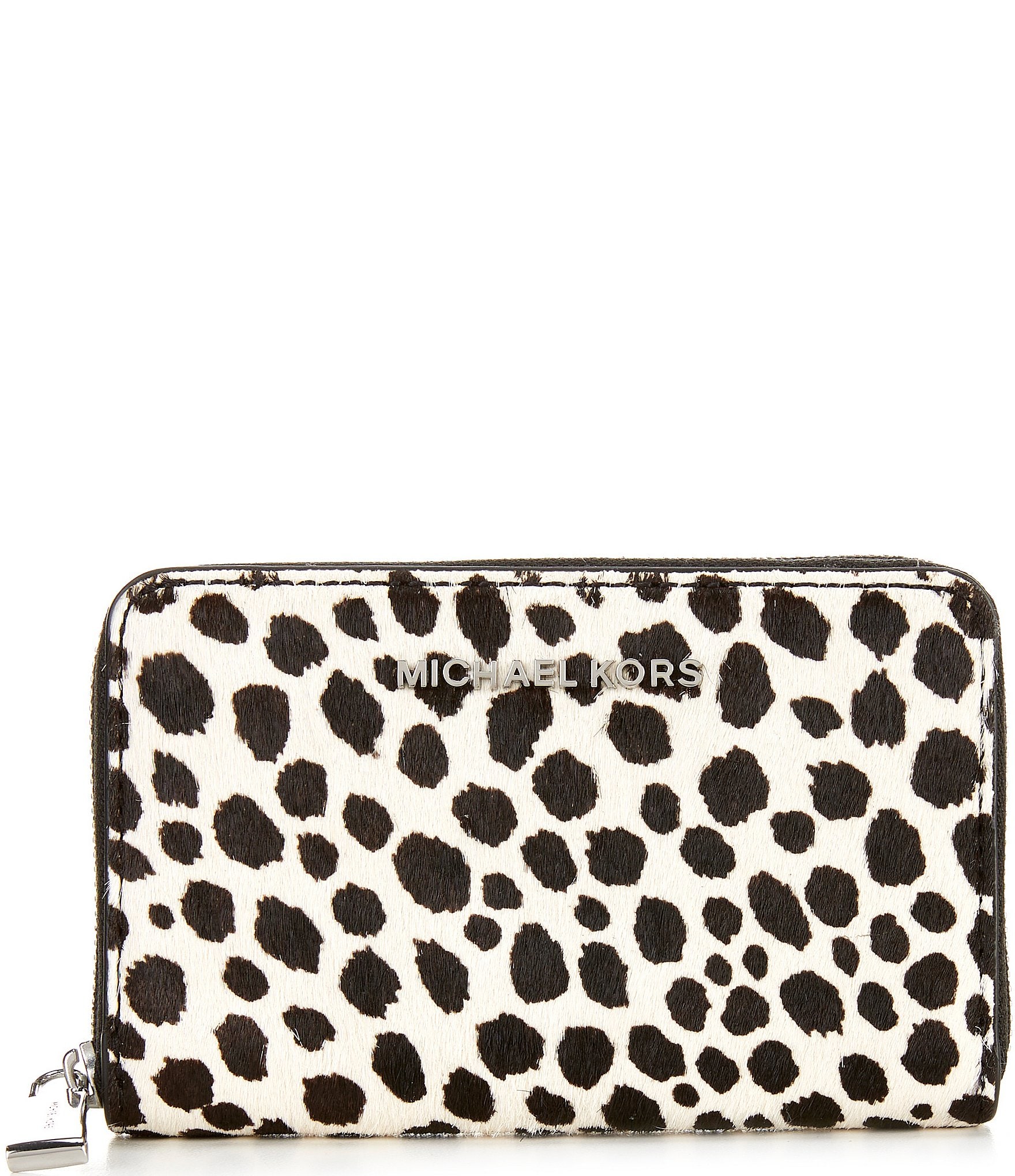 Michael Kors Jet Set Small Cheetah Print Calf Hair Wallet