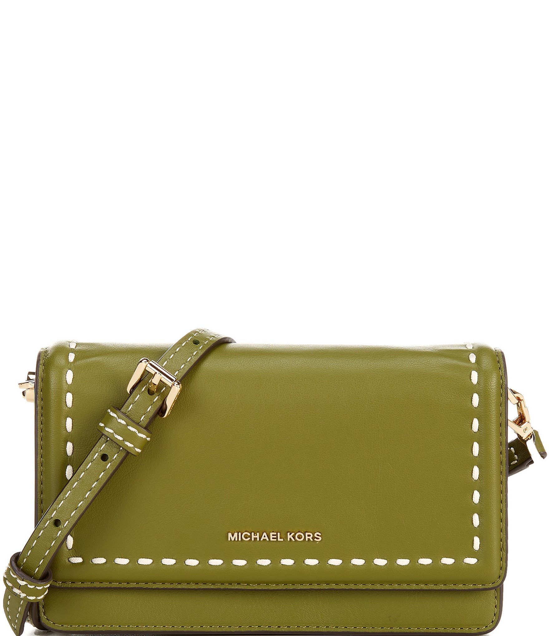 Michael Kors Jet Set Stitched Small Phone Crossbody Bag