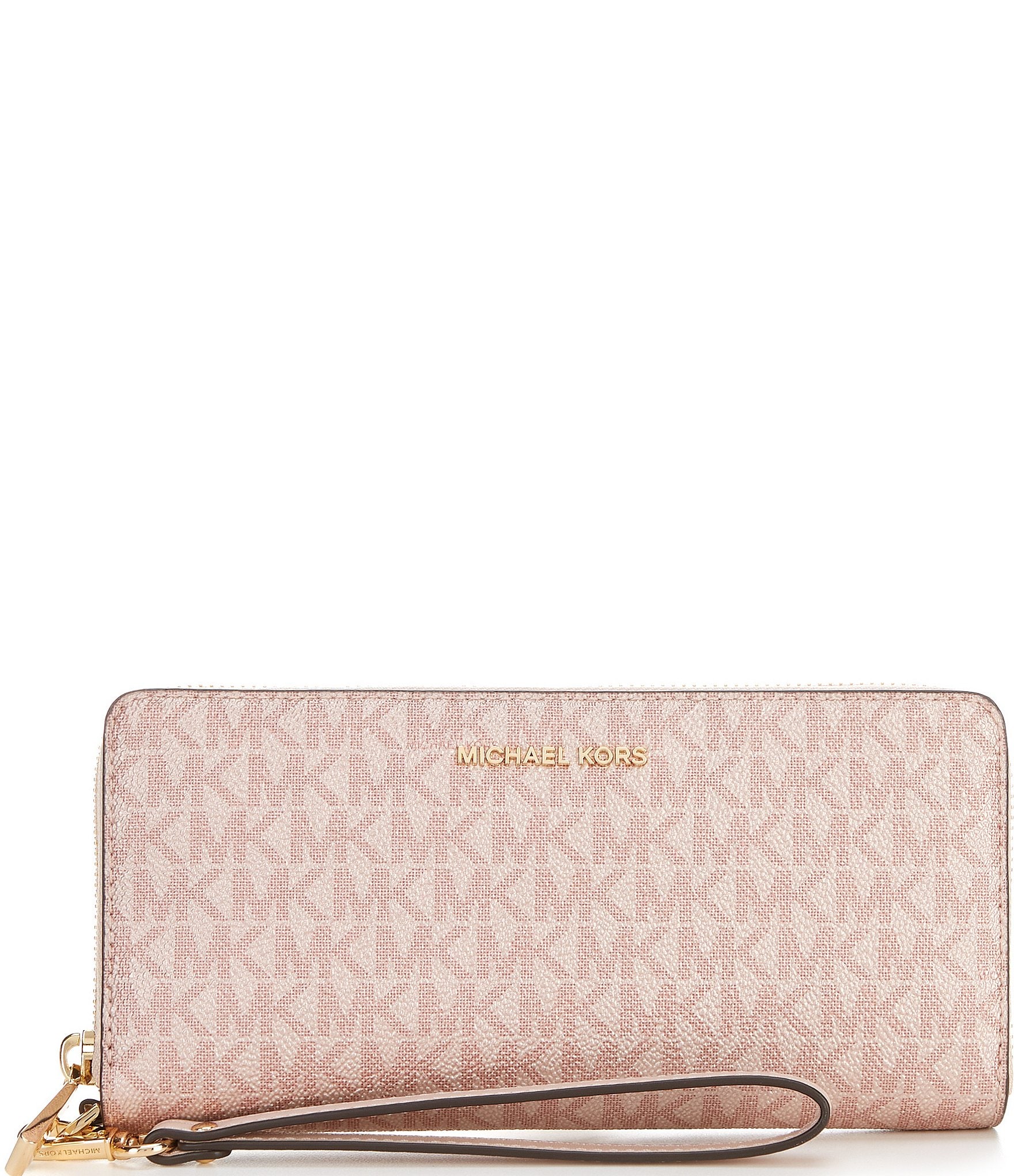 Jet set leather wallet Michael Kors Pink in Leather - 41689688