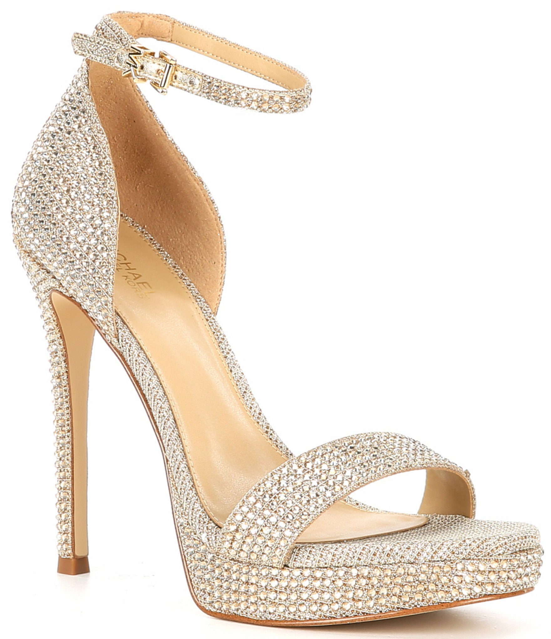 Michael Kors Jordyn Rhinestone Platform Sandals | Dillard's