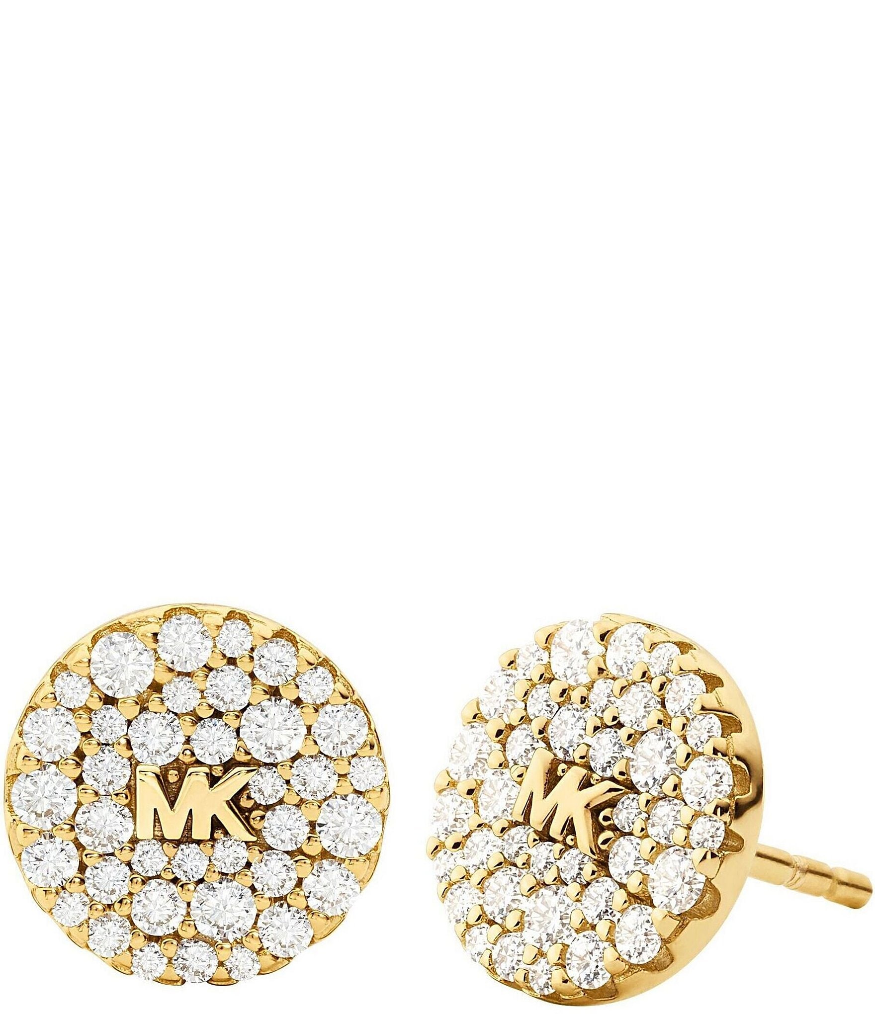 Michael Kors MKC1329AH040 Silver Logo Stud Earrings  J9453  Chapelle  Jewellers
