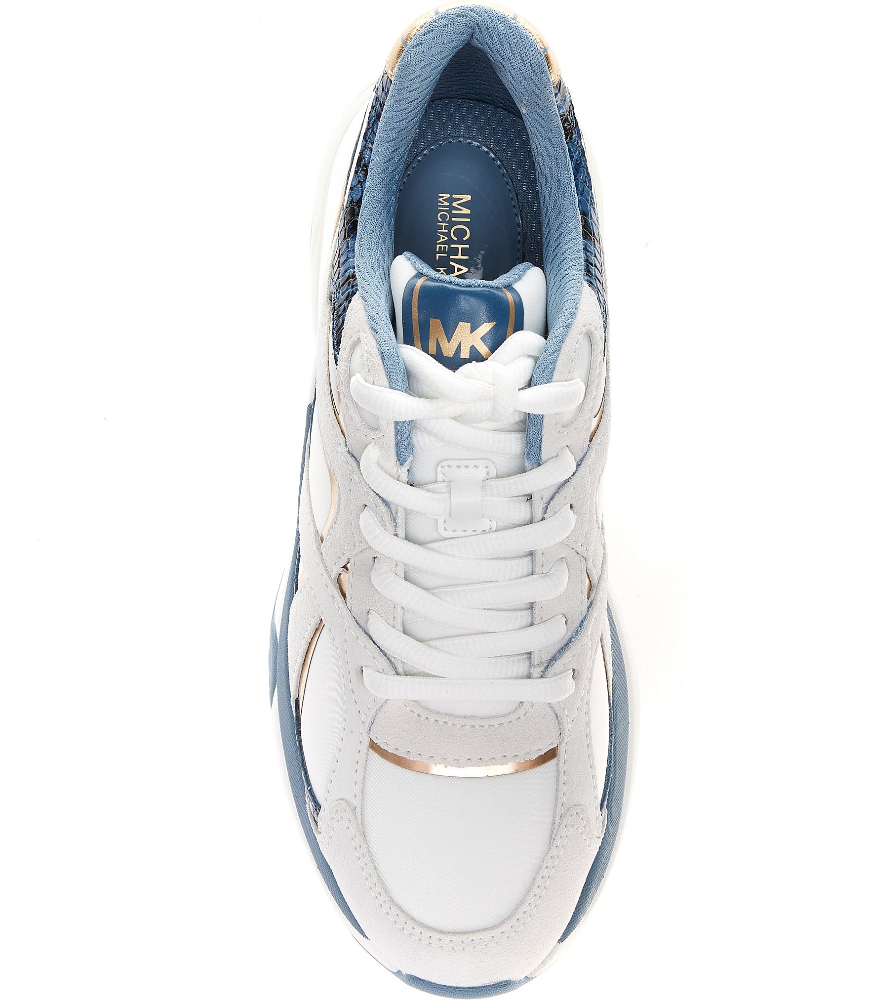 Michael Kors Leo Mixed Media Trainer Sneakers