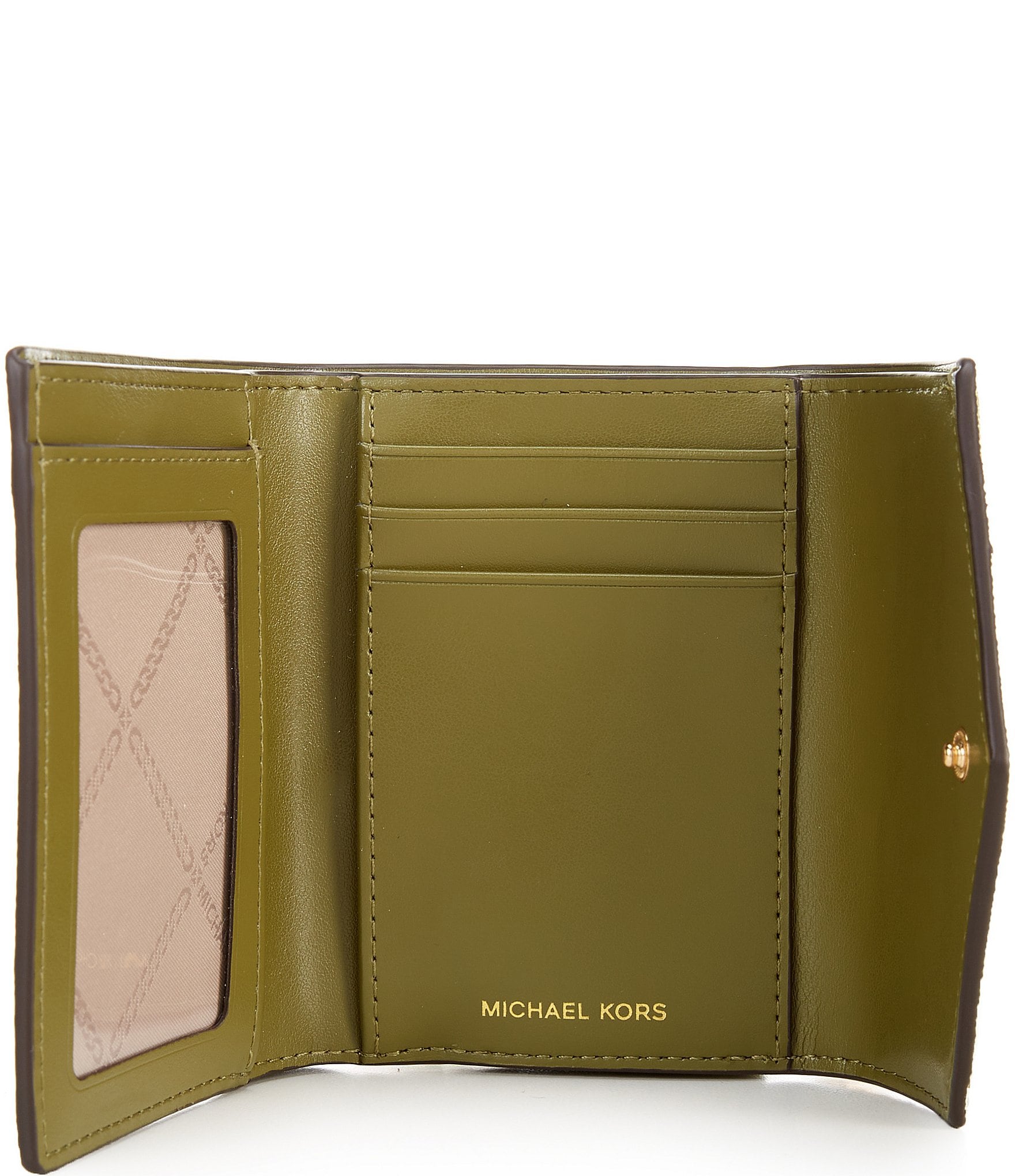 Michael Kors Logo Jet Set Charm Medium Envelope Trifold Wallet