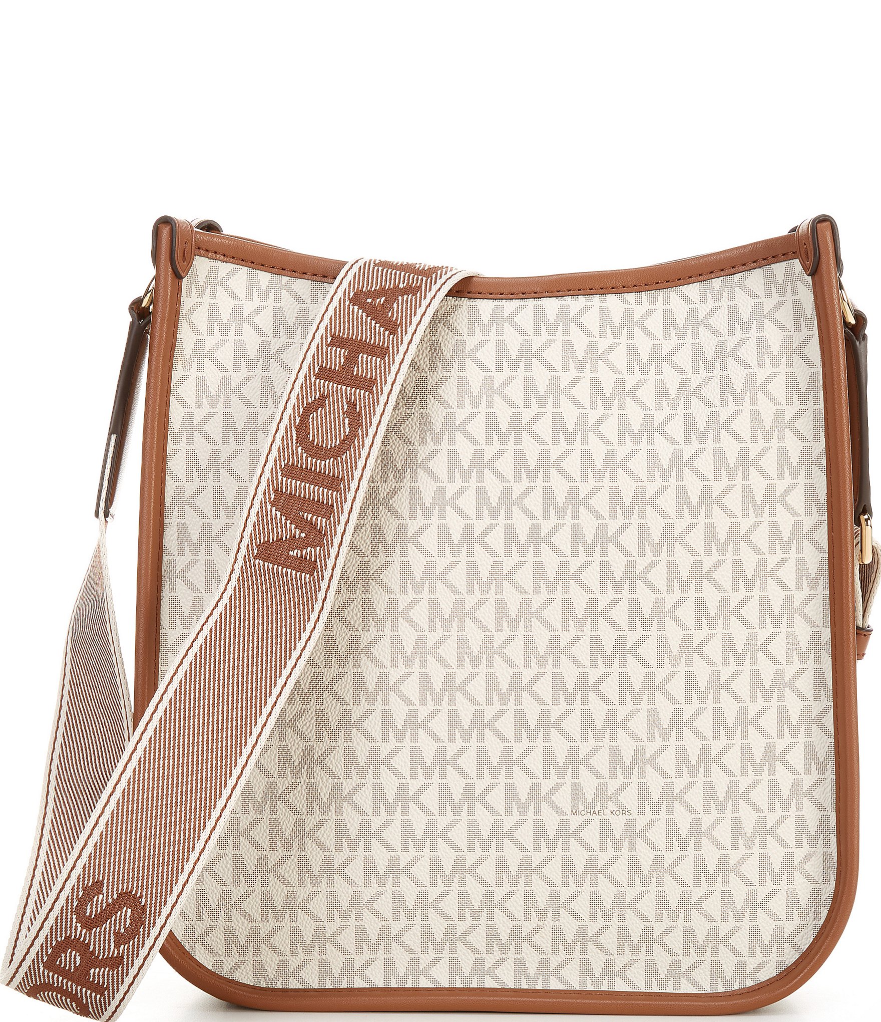 Michael Kors Luisa Large Signature Logo Messenger Crossbody Bag