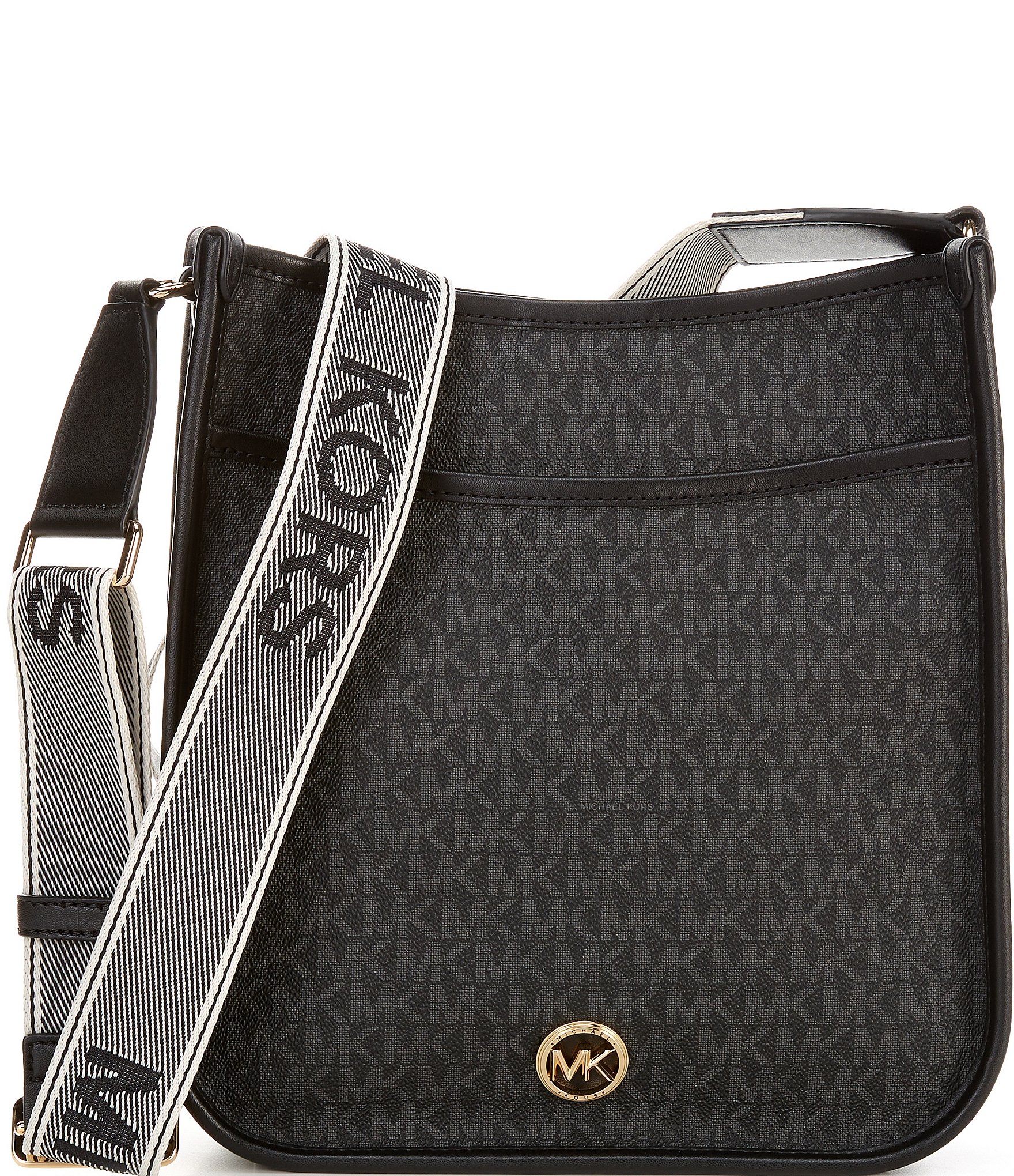 Michael Kors Luisa Large Signature Logo Messenger Crossbody Bag