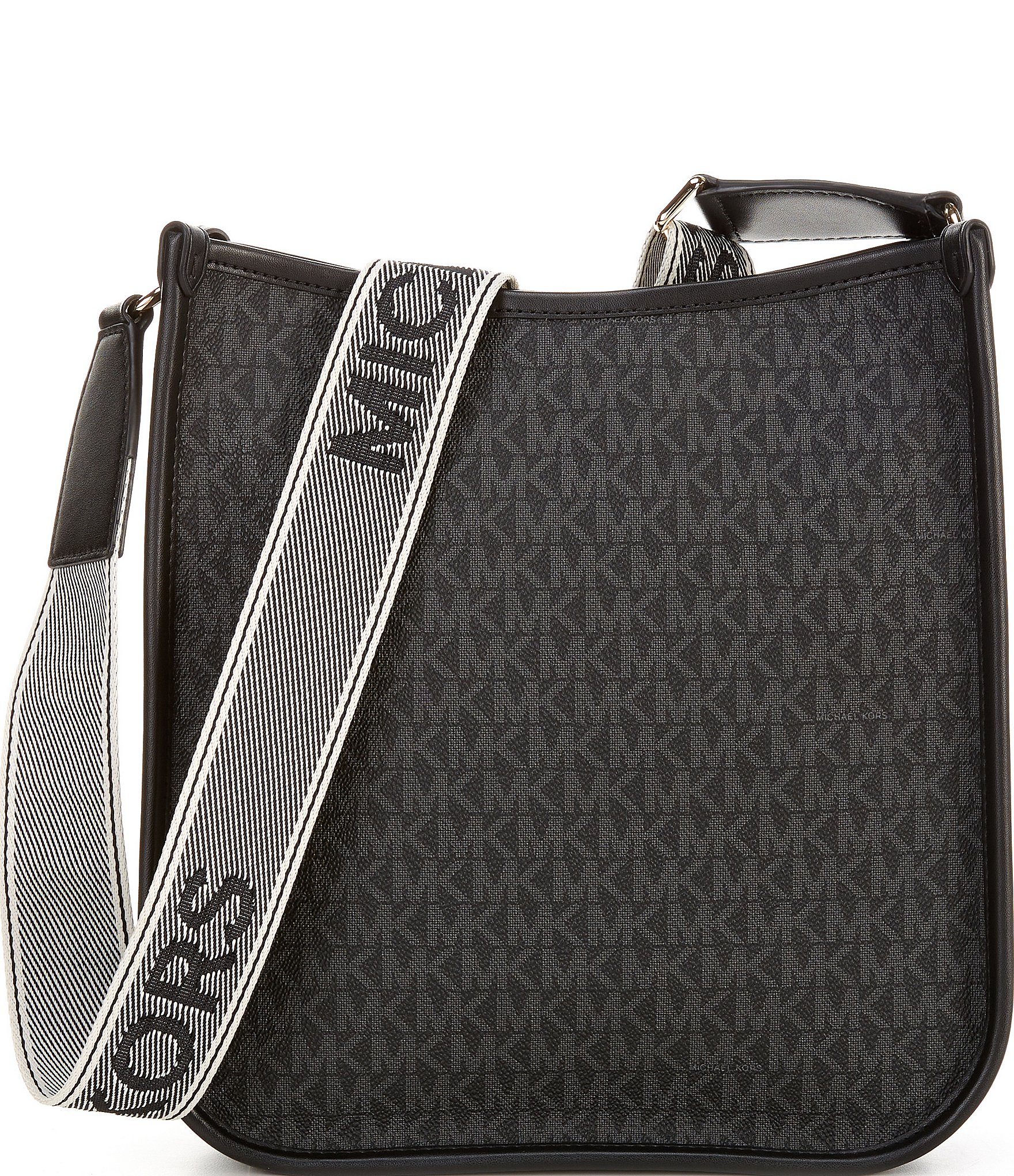 Michael Kors Luisa Large Signature Logo Messenger Crossbody Bag