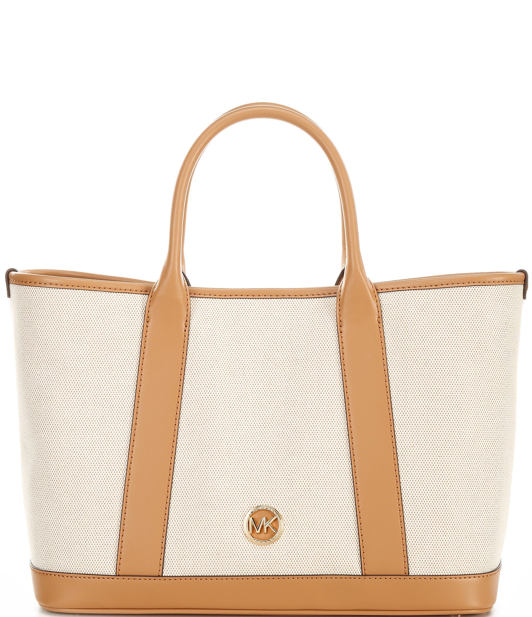 Michael Kors Luisa Medium Cotton Canvas Satchel Bag