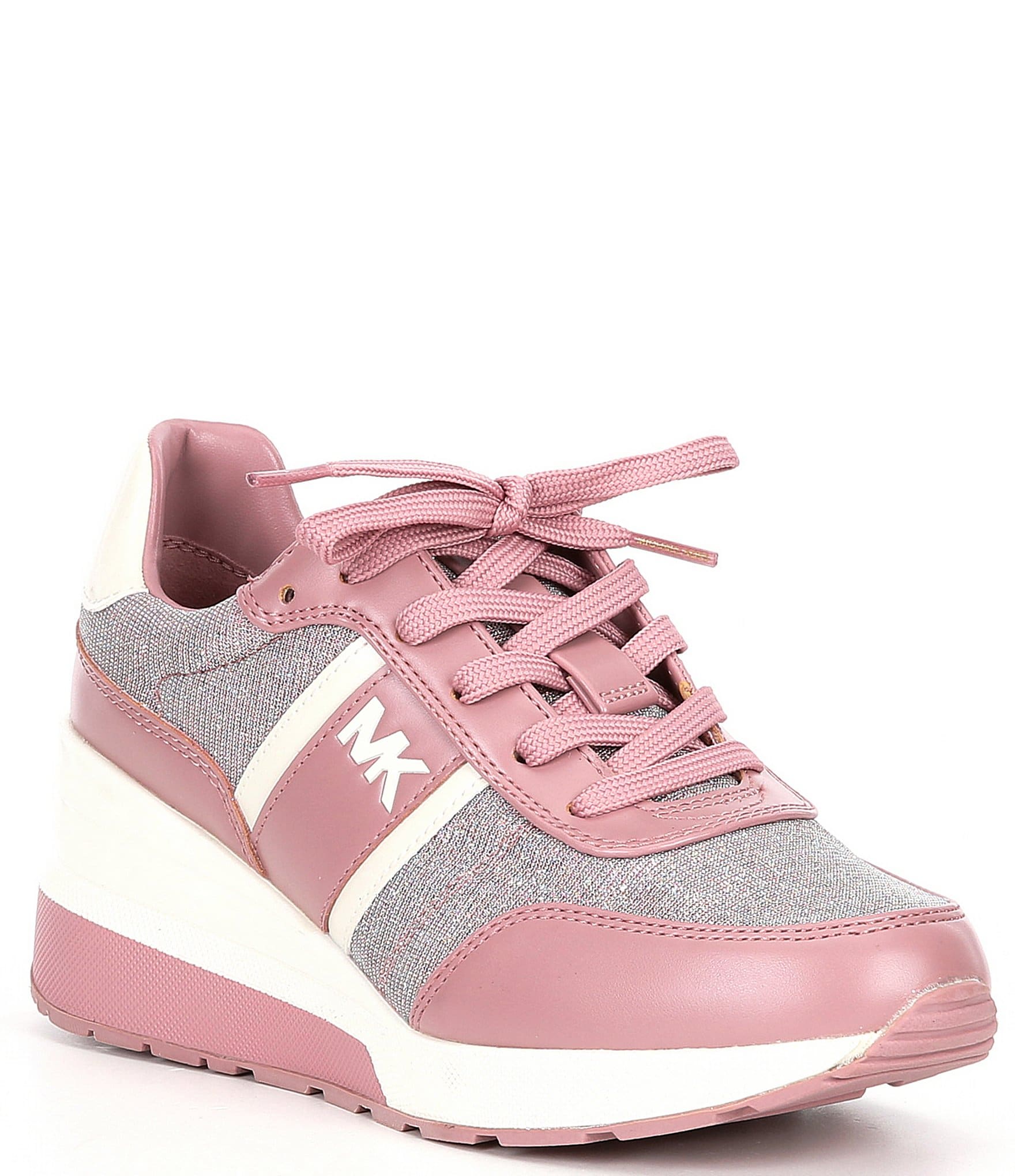 Womens Pink Michael Kors Theo Trainers  Soletrader