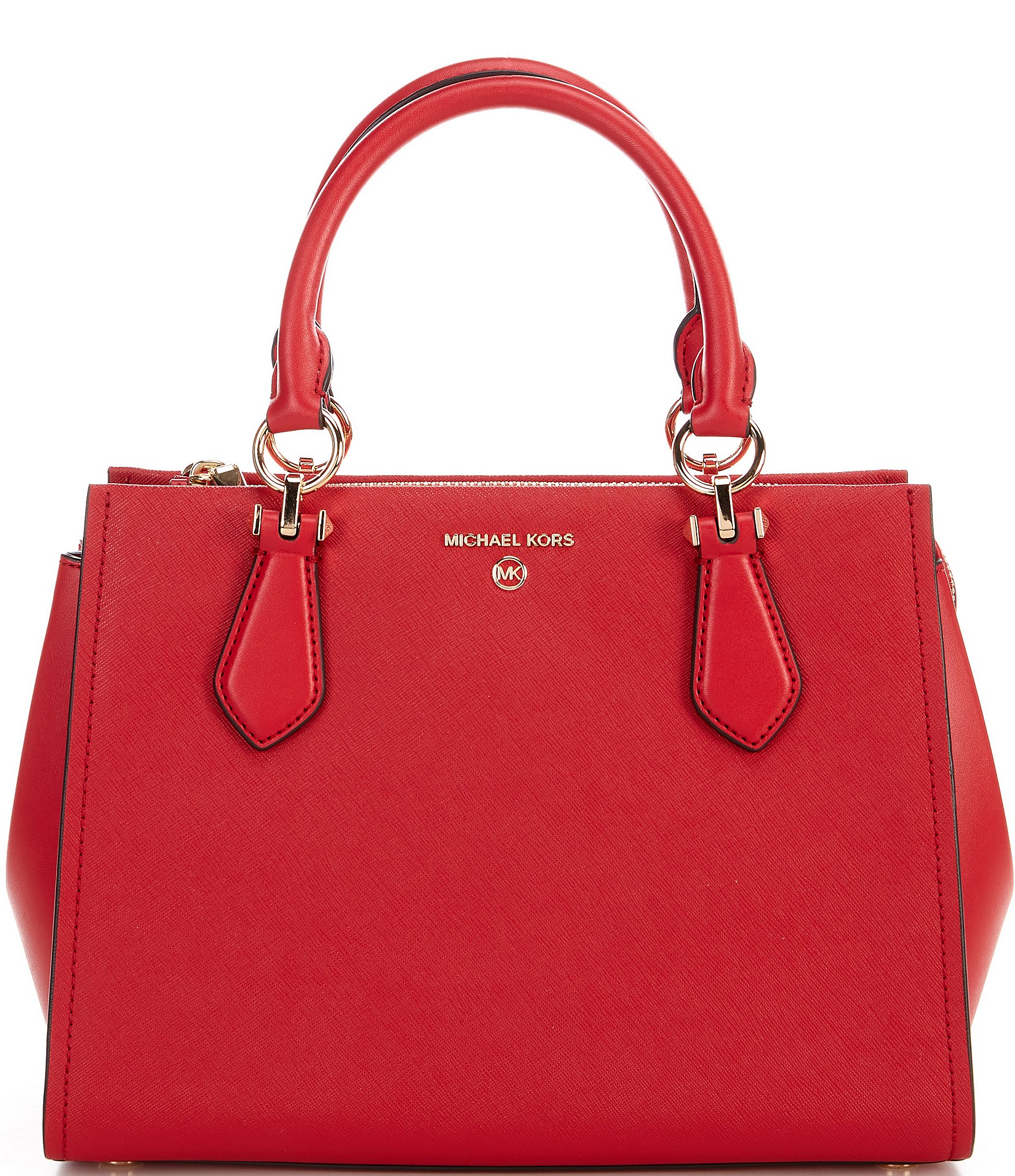 Michael Kors Marilyn Saffiano Leather Medium Satchel Bag | Dillard's