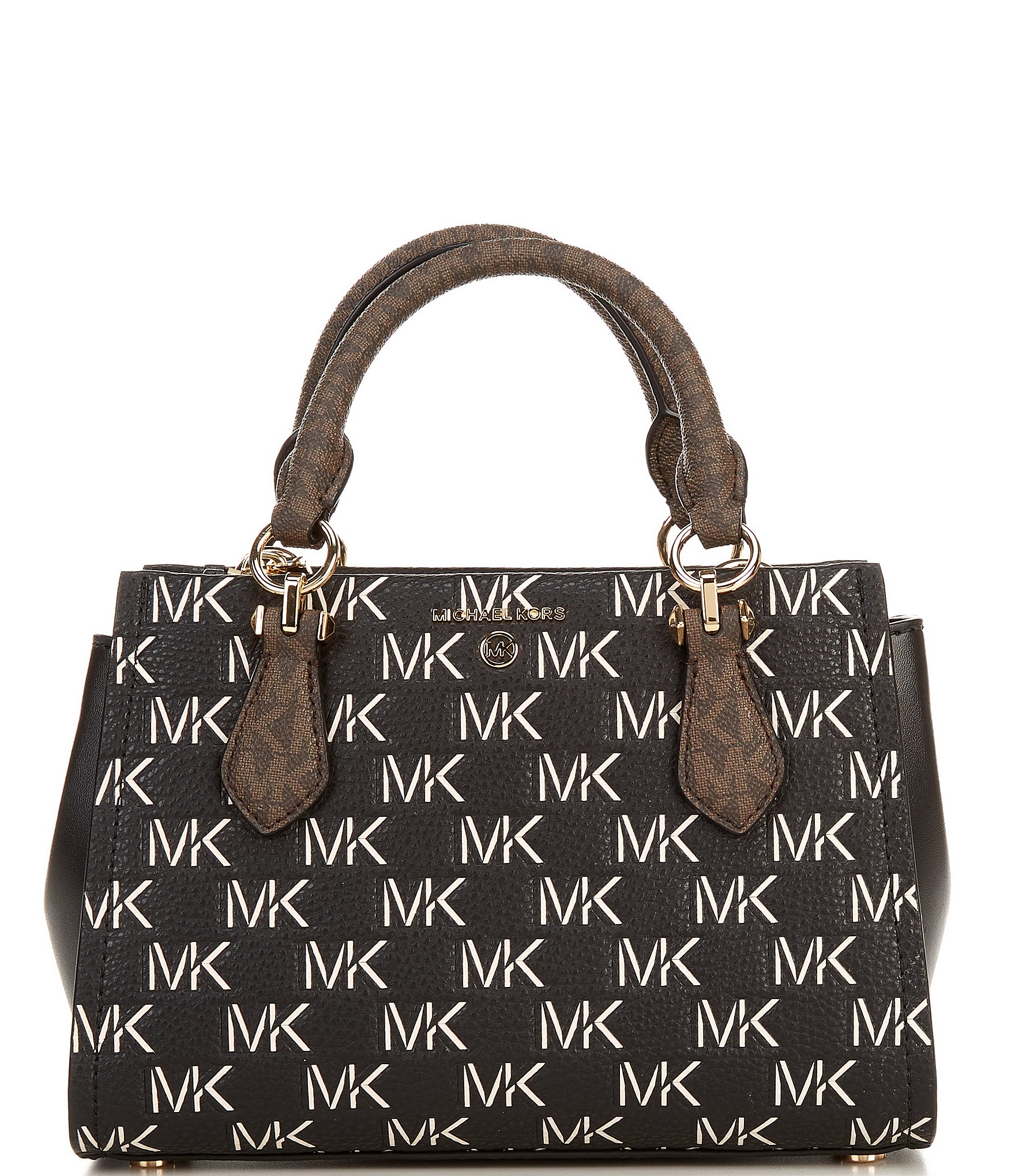 Michael Kors Maeve East West Signature Logo Two-Tone Semi Lux Pocket  Crossbody Bag Dillard's