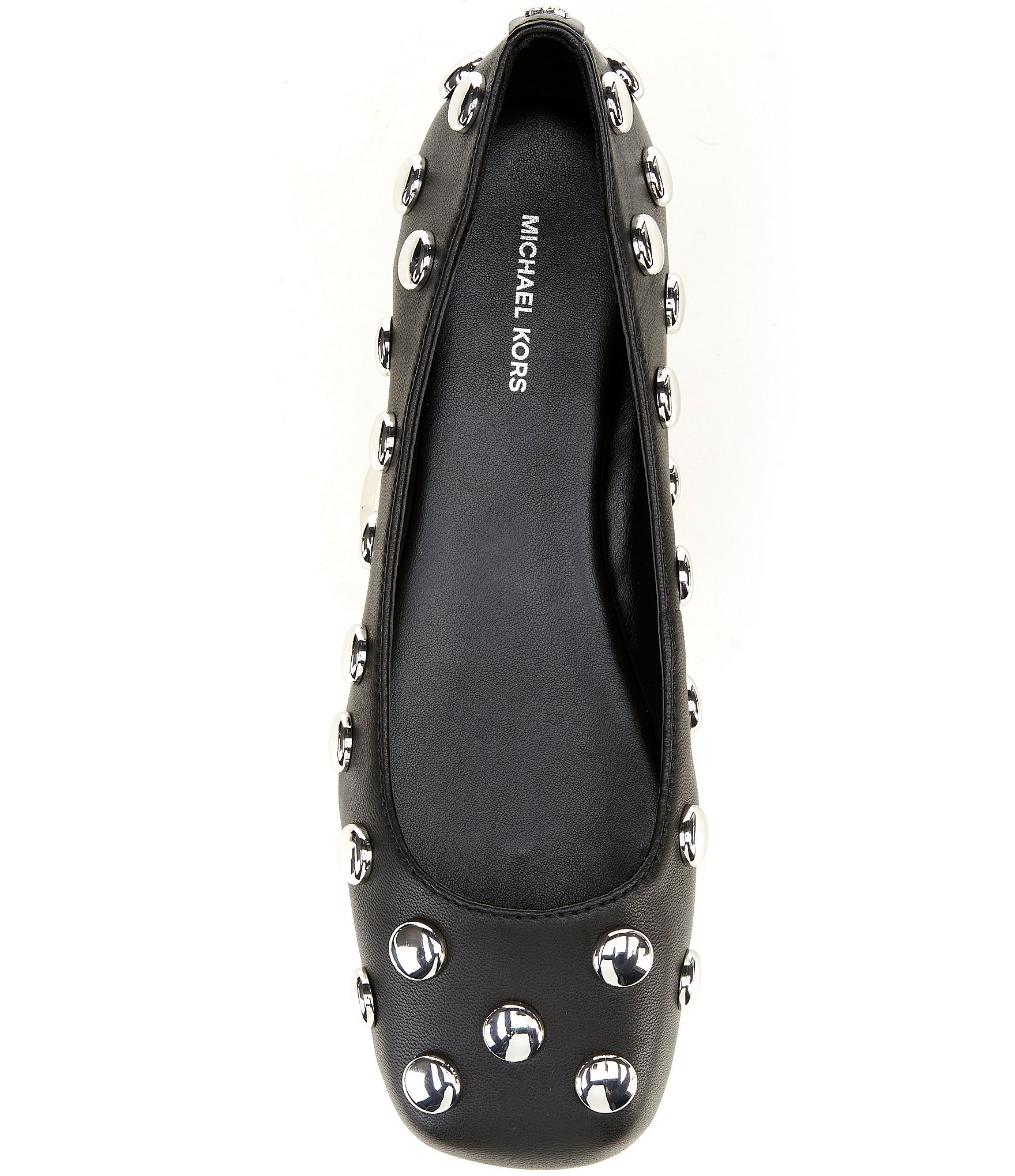Michael Kors Matilda Flex Dome Studded Leather Flats