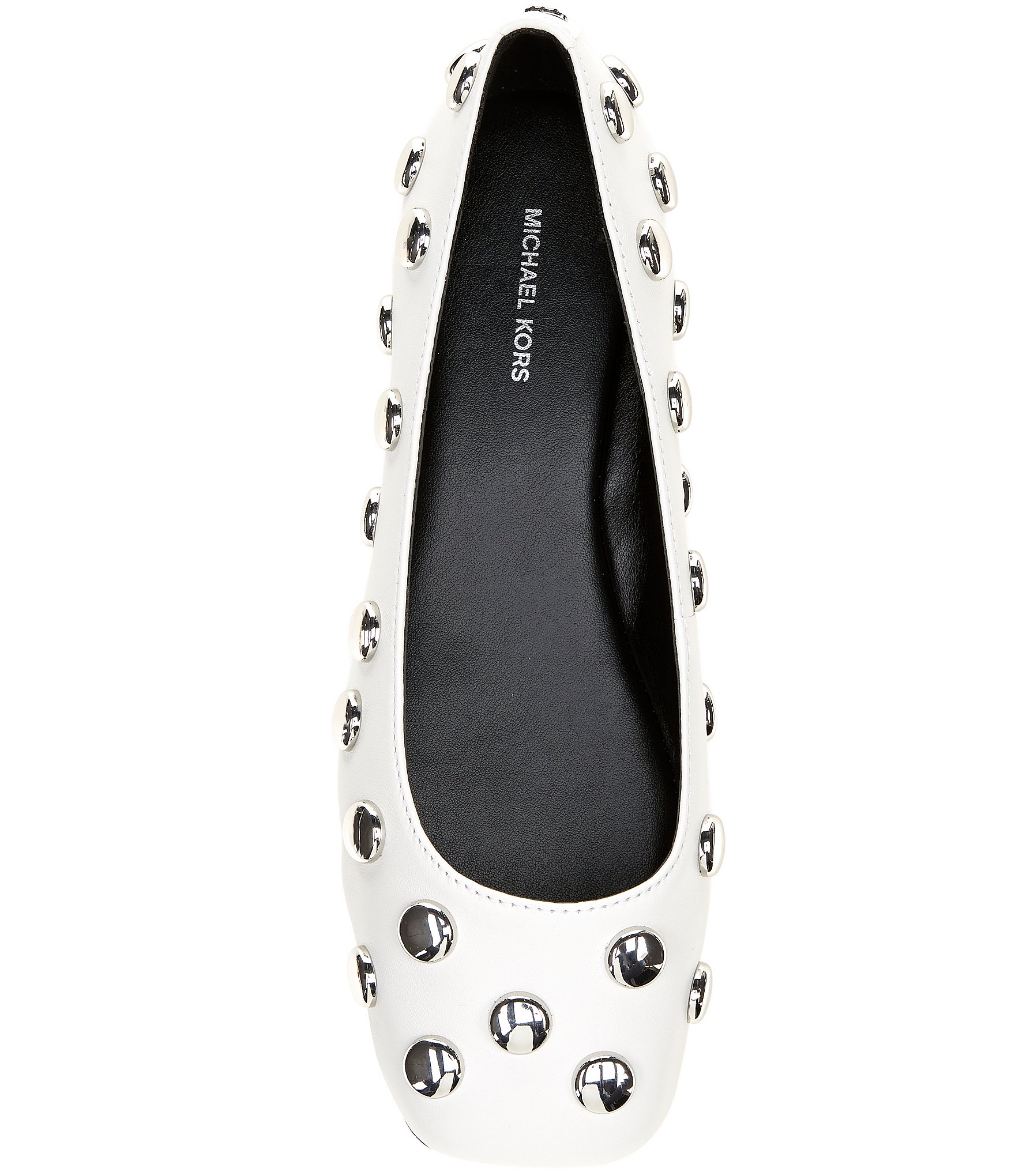 Michael Kors Matilda Flex Dome Studded Leather Flats